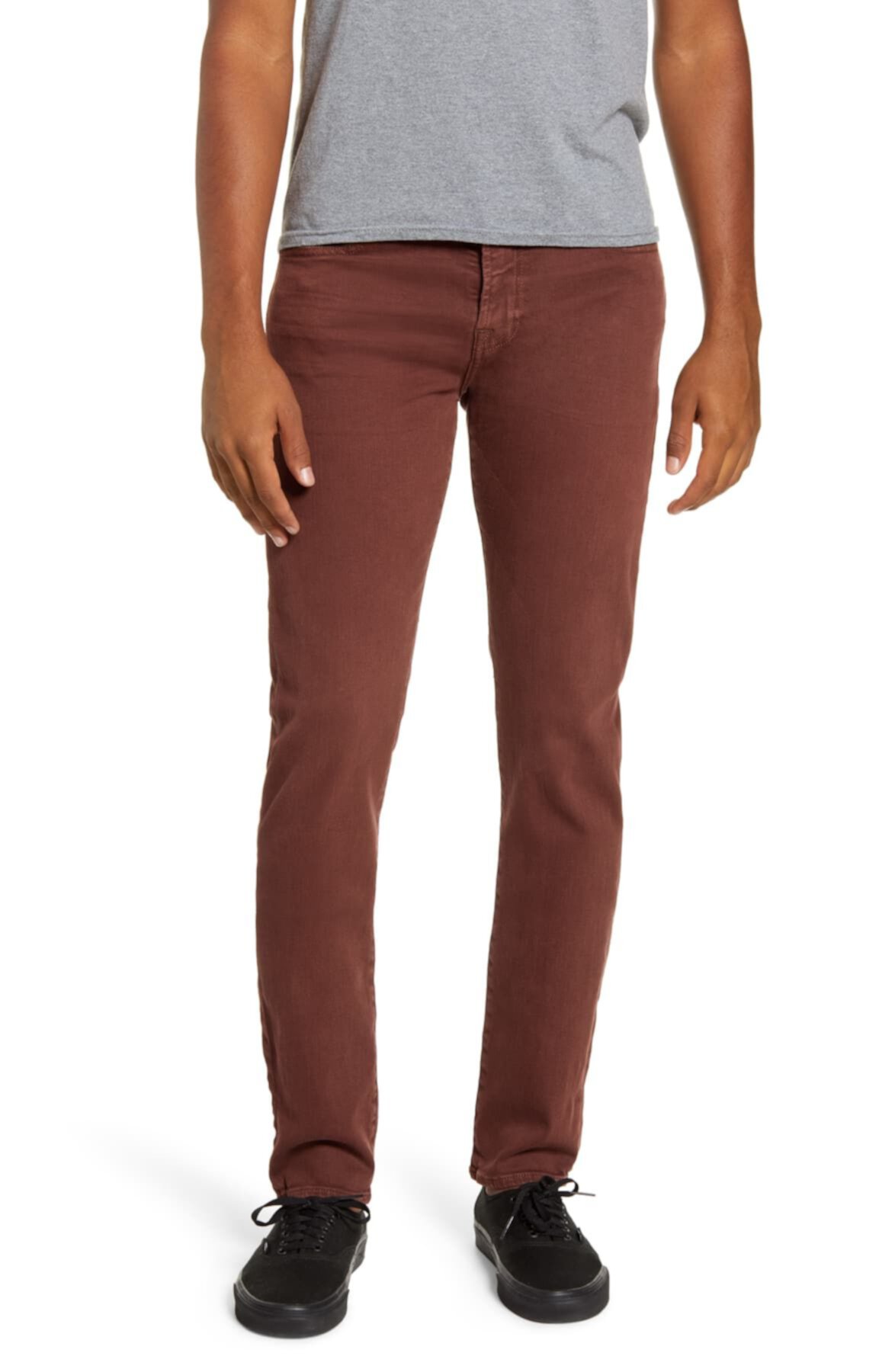Брюки-скинни из эластичного твила Paxtyn Skinny 7 For All Mankind
