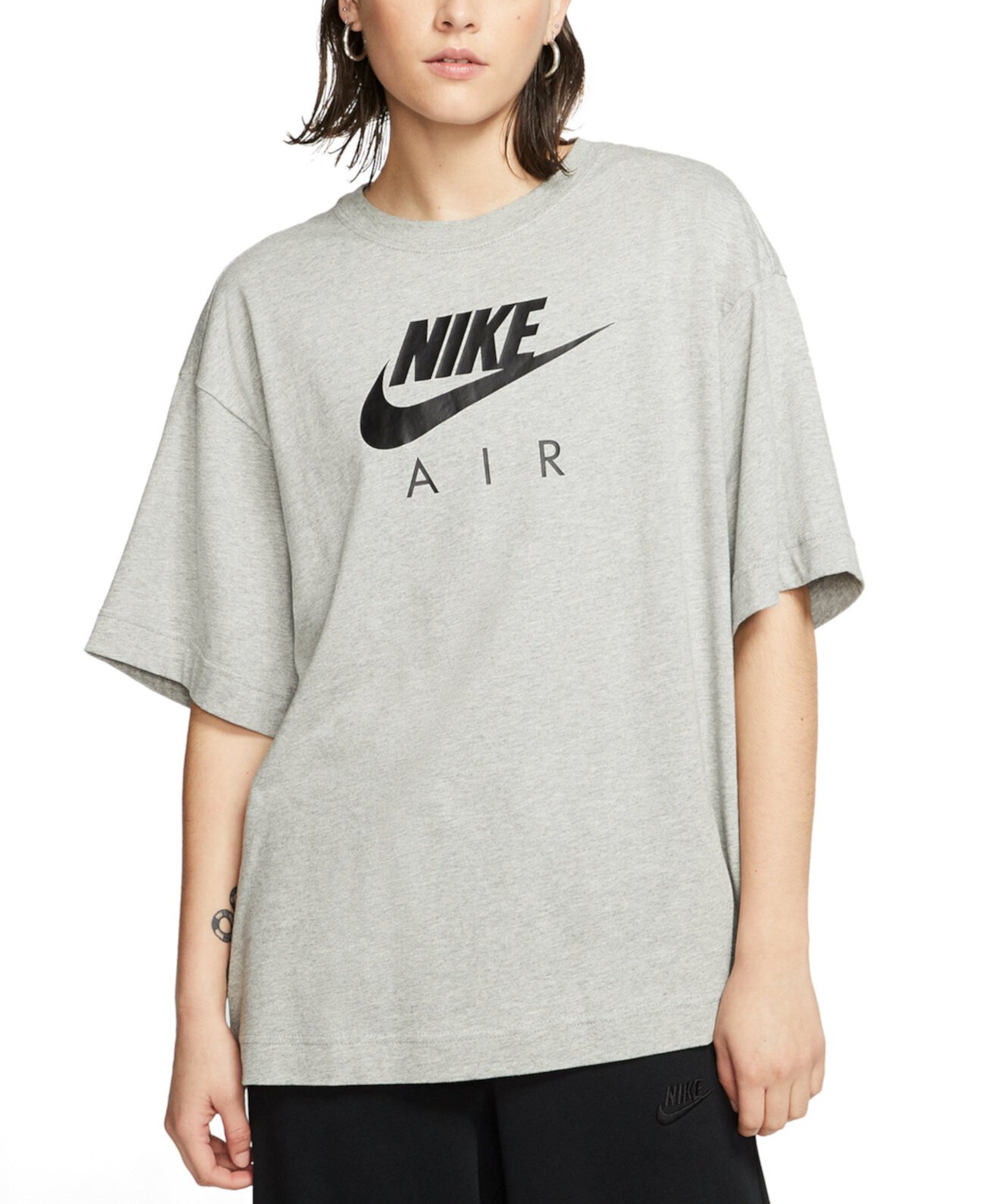 Женская воздушная хлопковая футболка с логотипом Nike