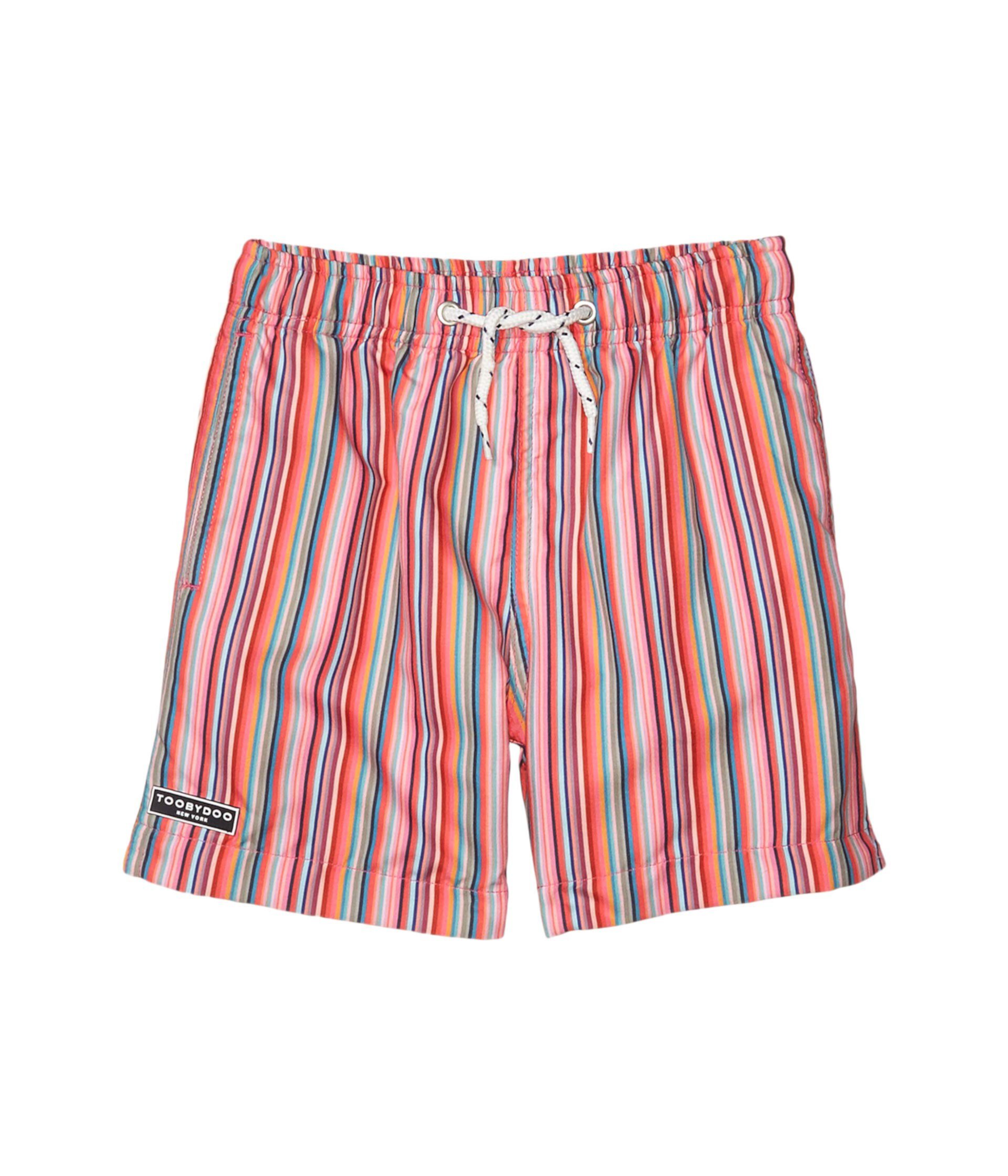 Классические шорты для плавания в стиле ретро с радугой (для малышей / маленьких детей / больших детей) Toobydoo