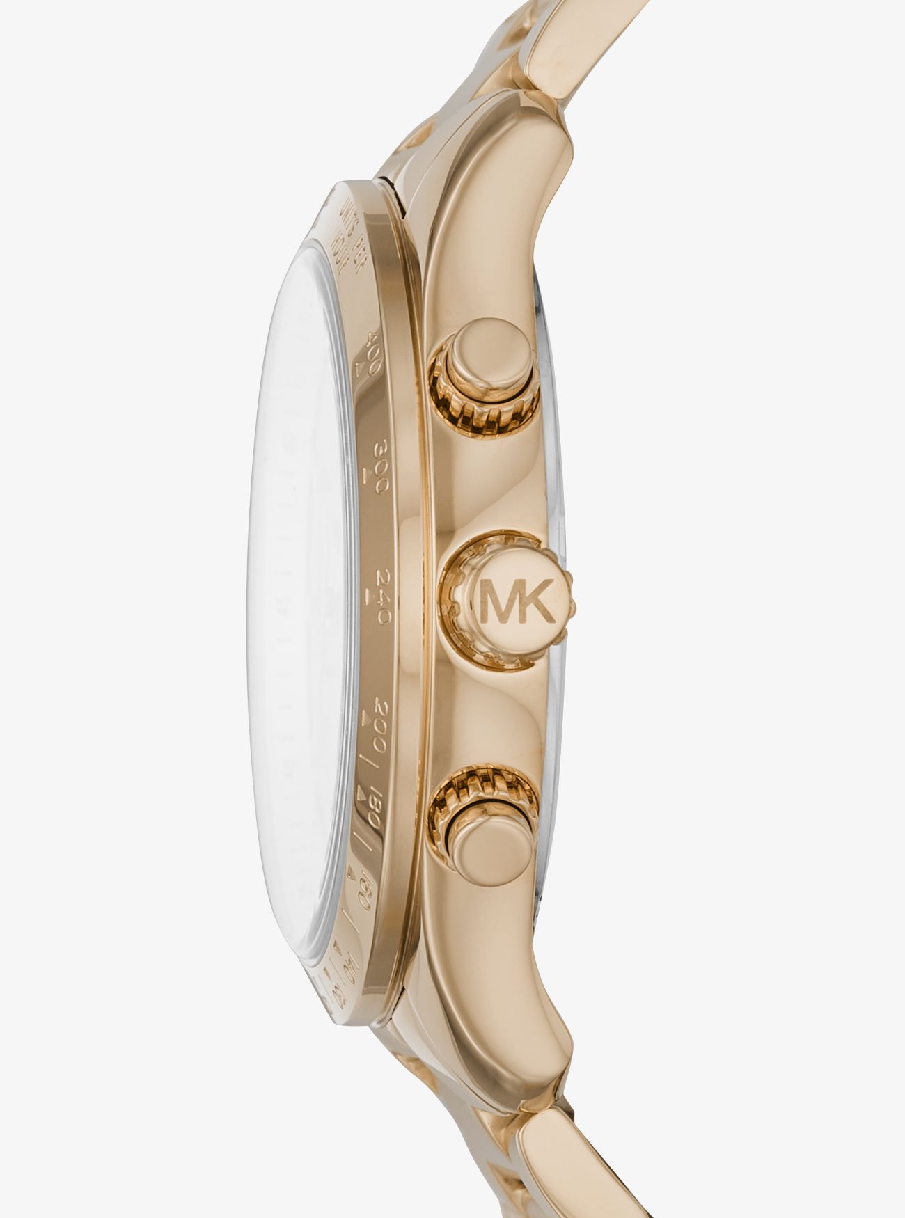 Крупногабаритные часы Layton в золотистом цвете Michael Kors