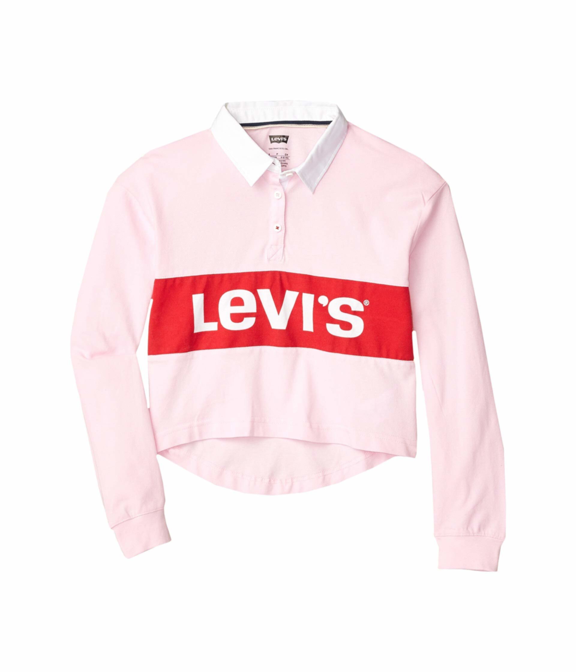 Рубашка поло с высоким рукавом и длинными рукавами (Big Kids) Levi's®