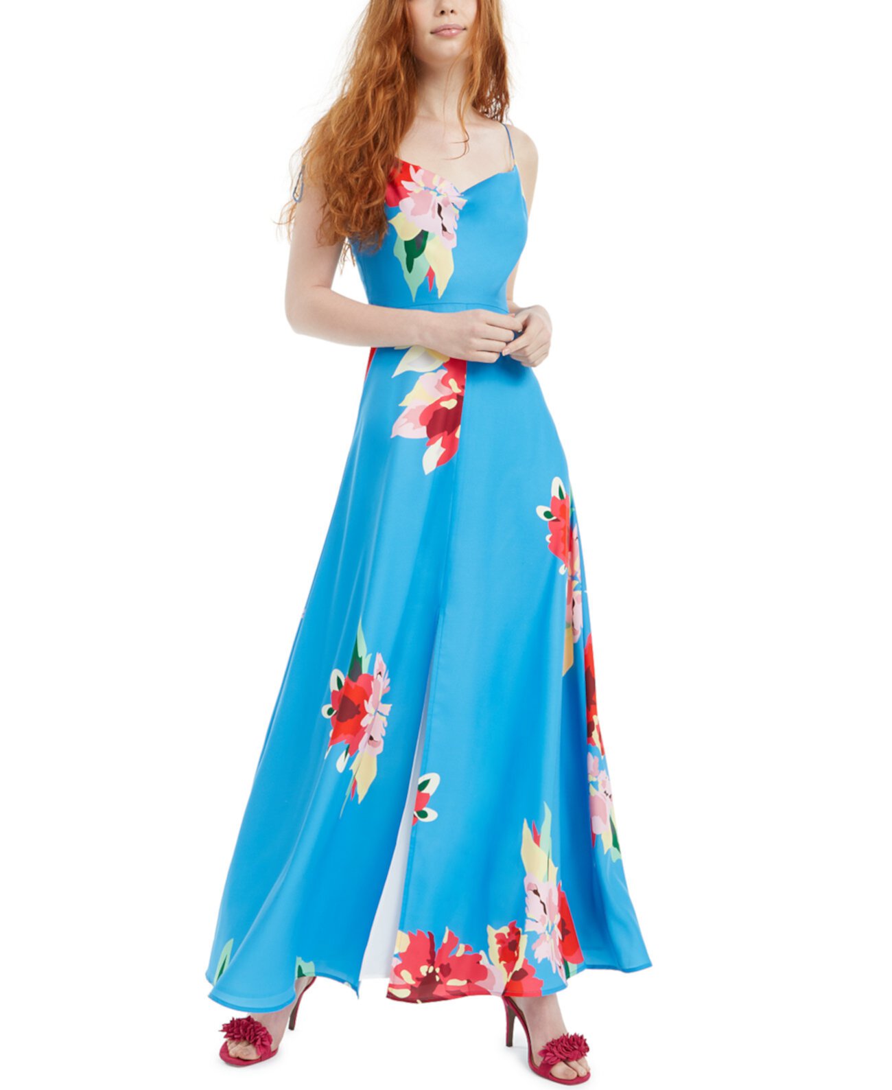 Платье с цветочным принтом и капюшоном Foxiedox