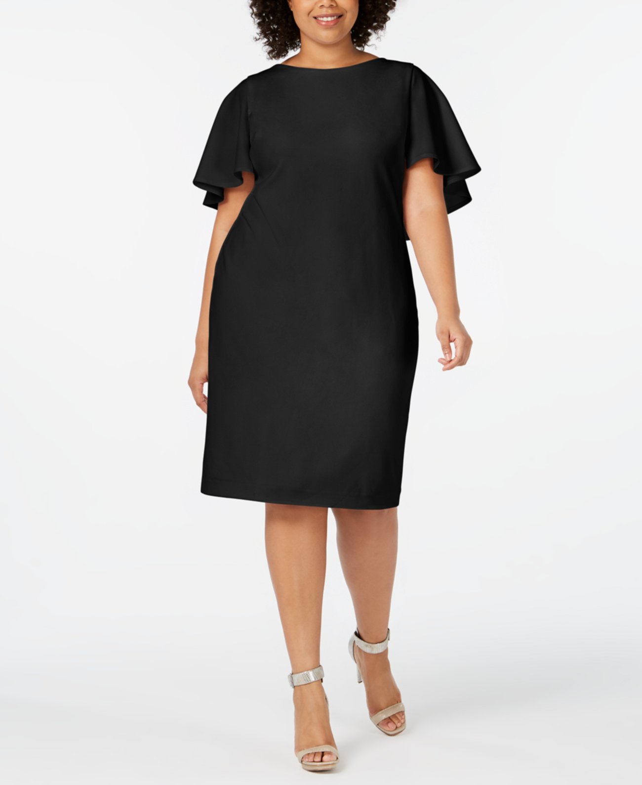 Платье-футляр большого размера с капюшоном Calvin Klein