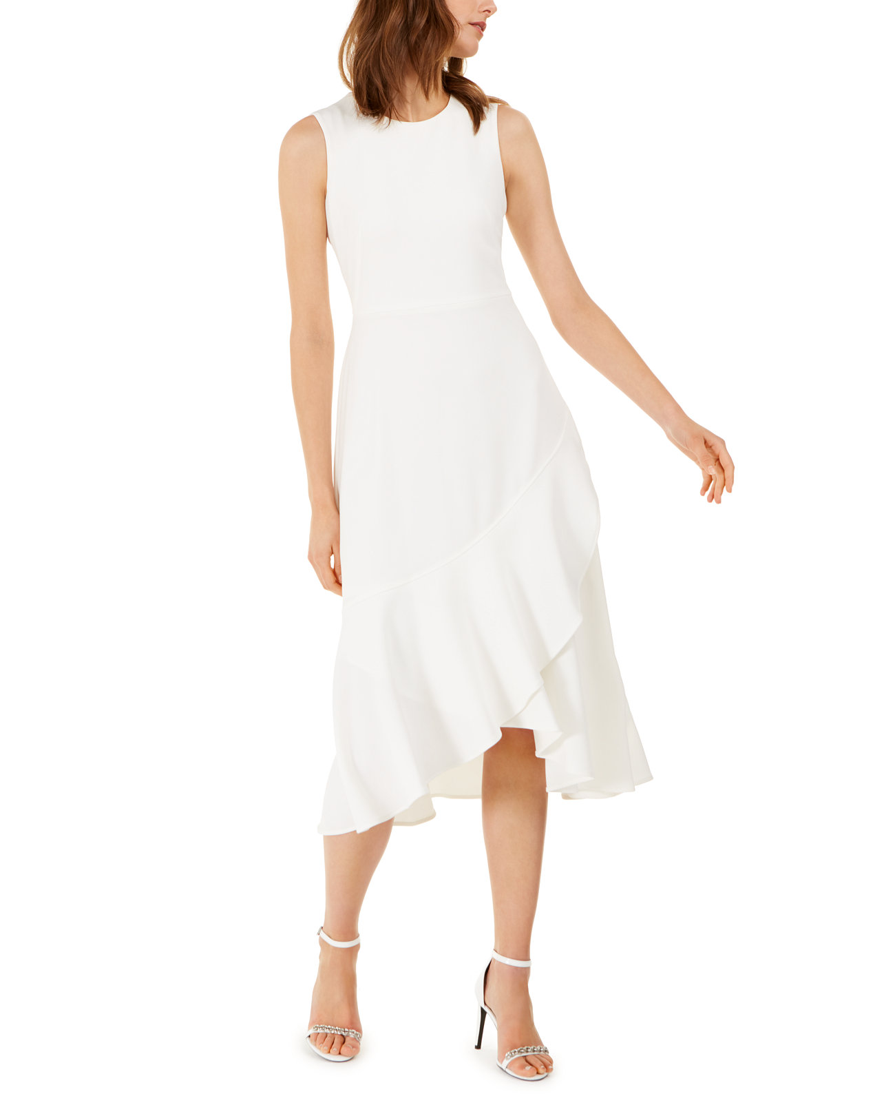 Платье A-Line с драпированной юбкой Calvin Klein