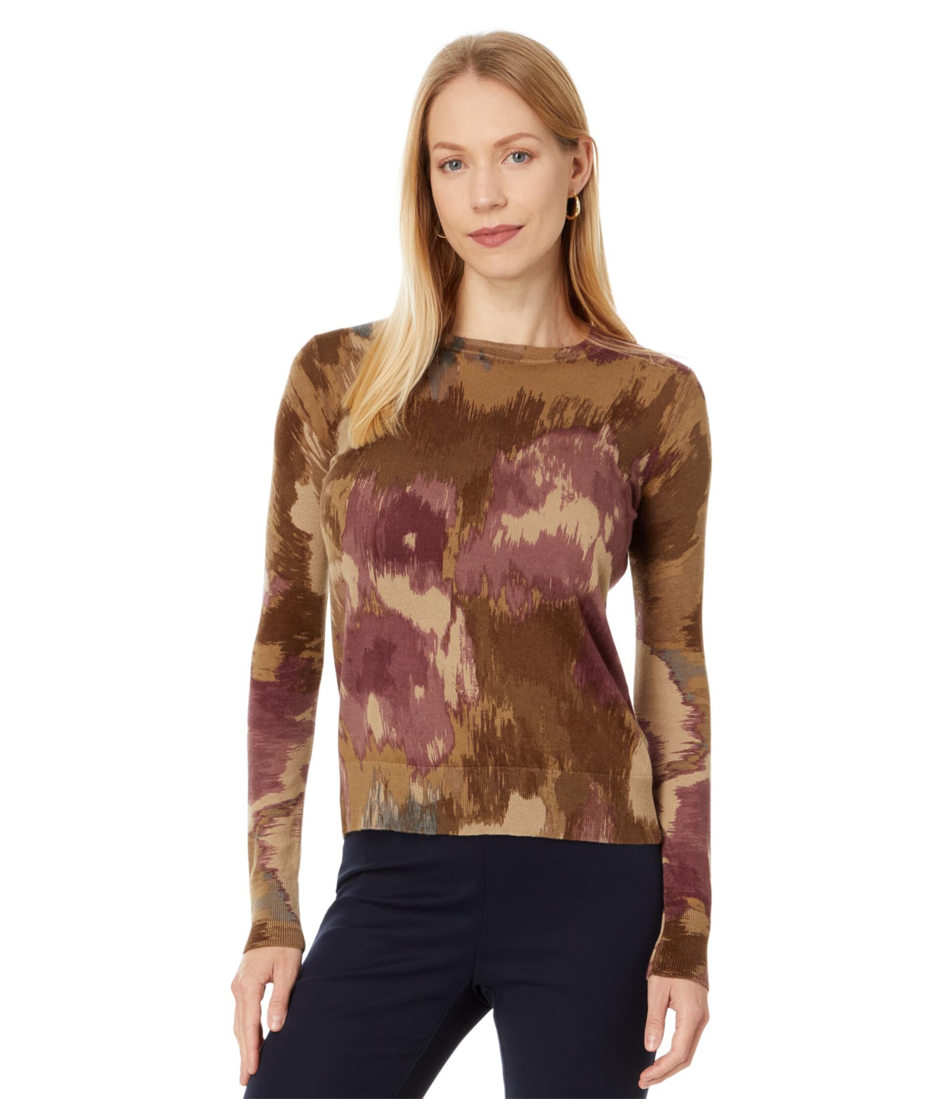 Floral Cotton-Blend Sweater LAUREN Ralph Lauren