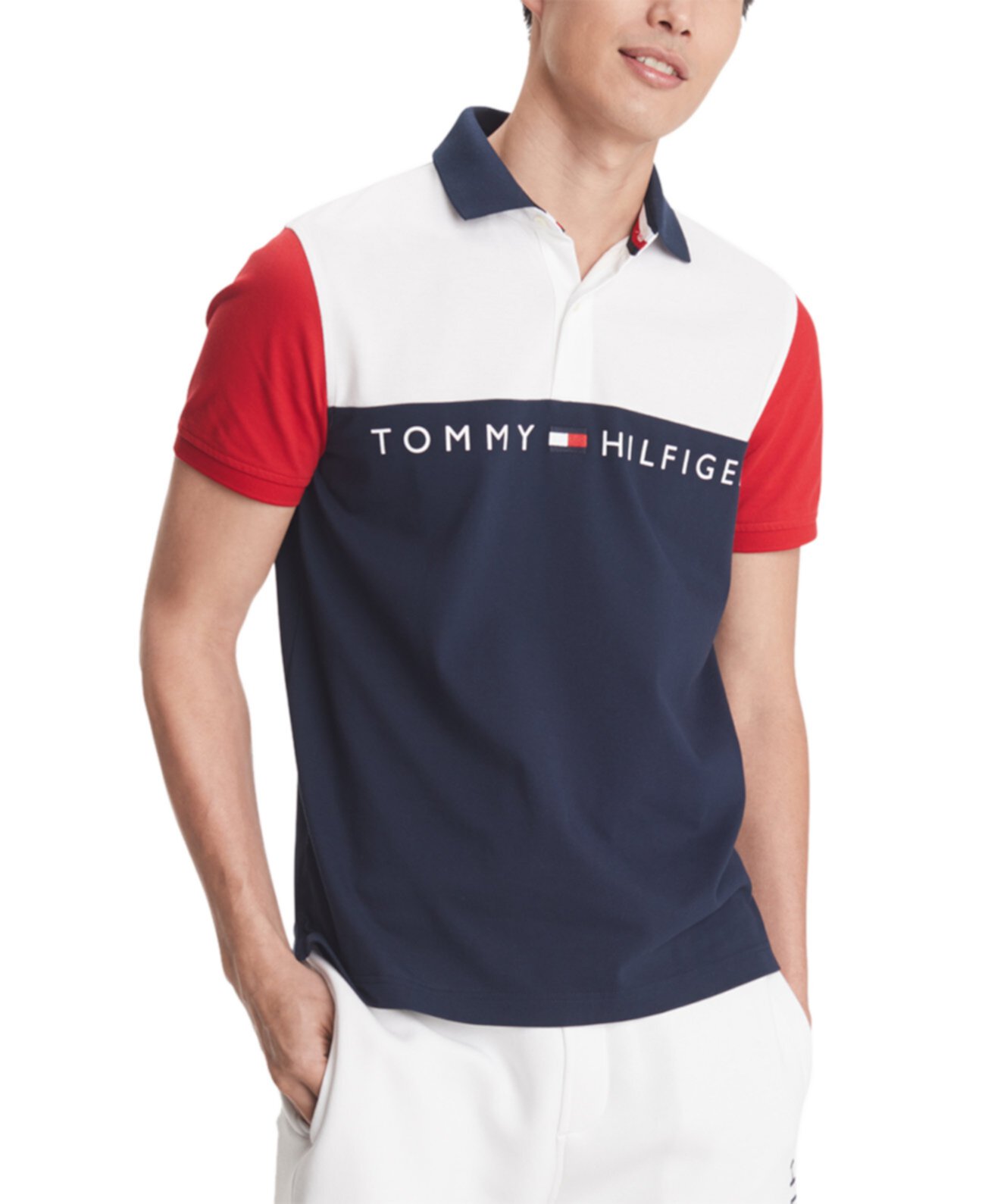 Мужская футболка-поло с графическим логотипом Turner, созданная для Macy's Tommy Hilfiger
