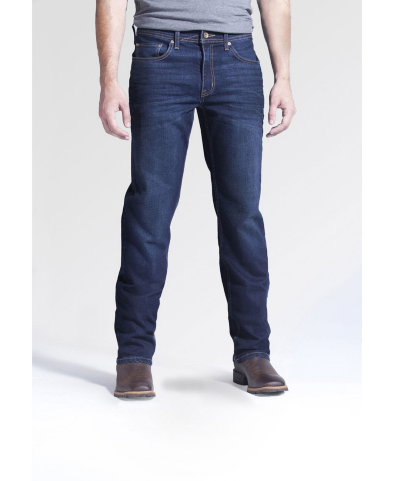 Мужские эластичные джинсовые джинсы-скинни Fit Boot Cut, Lincoln Wash Devil-Dog Dungarees