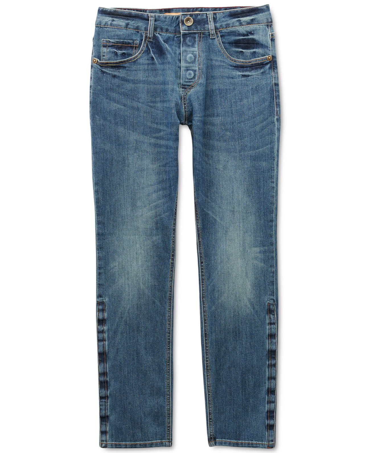 Мужские джинсы Belmore Slim Straight прямого кроя Power Stretch с магнитной ширинкой и фиксирующей застежкой Seven7