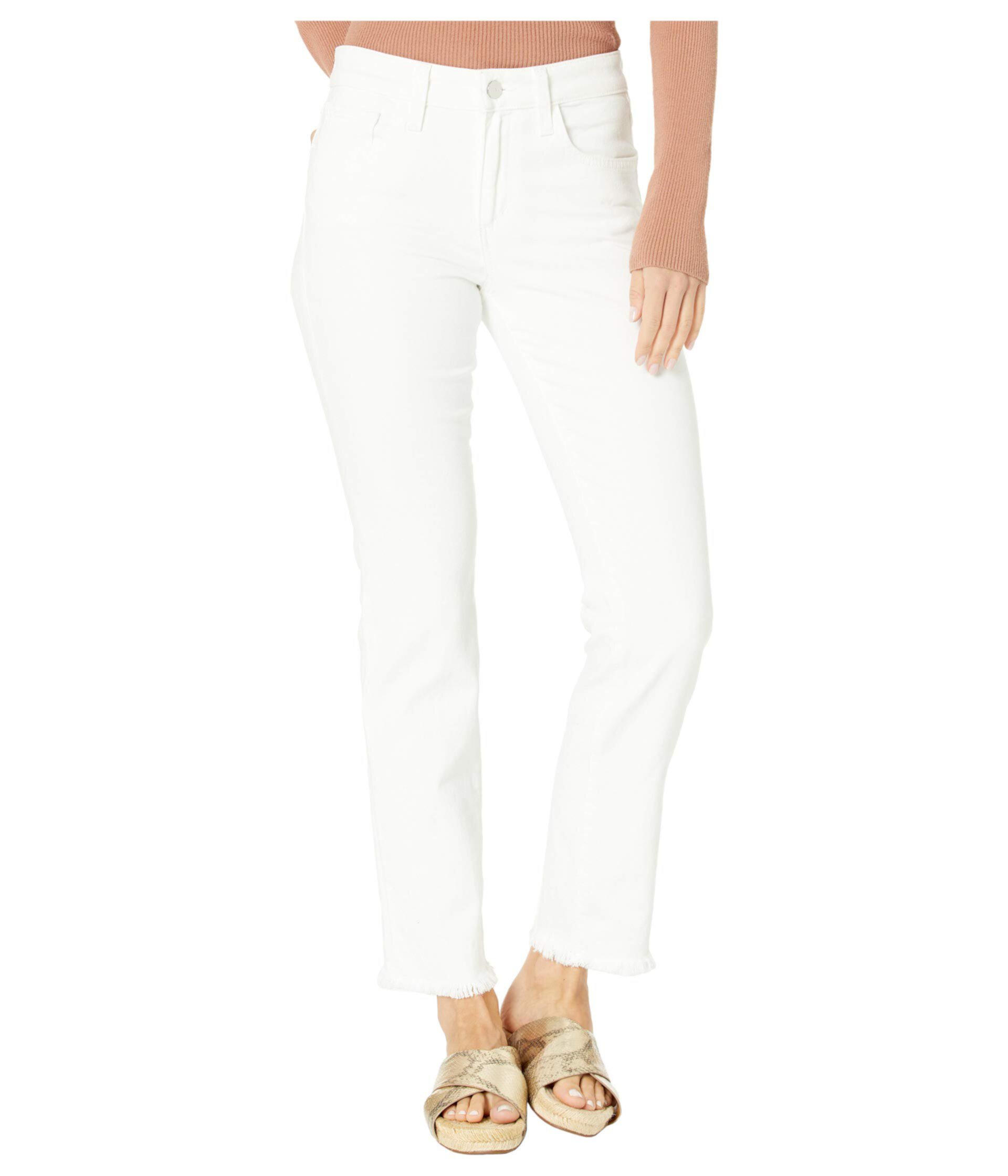 Lara Cigarette Ankle Cut Hem Jeans in White Joe's Jeans