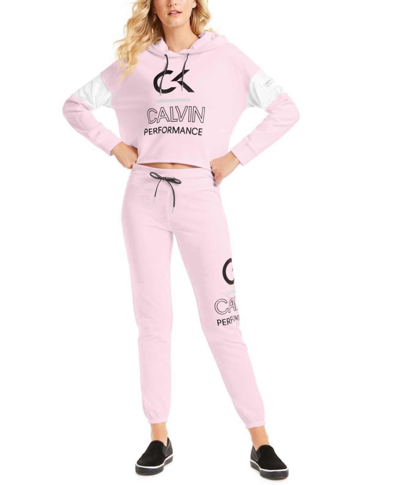 Толстовка с цветными блоками и логотипом Calvin Klein