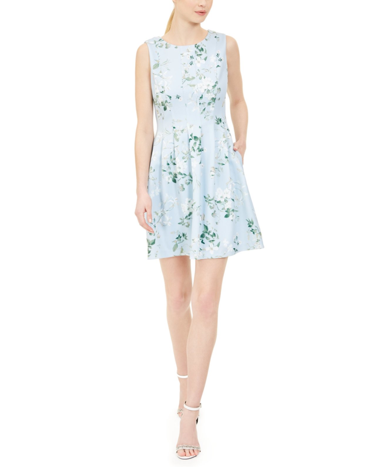 Платье с цветочным принтом и цветочным принтом Petite Calvin Klein