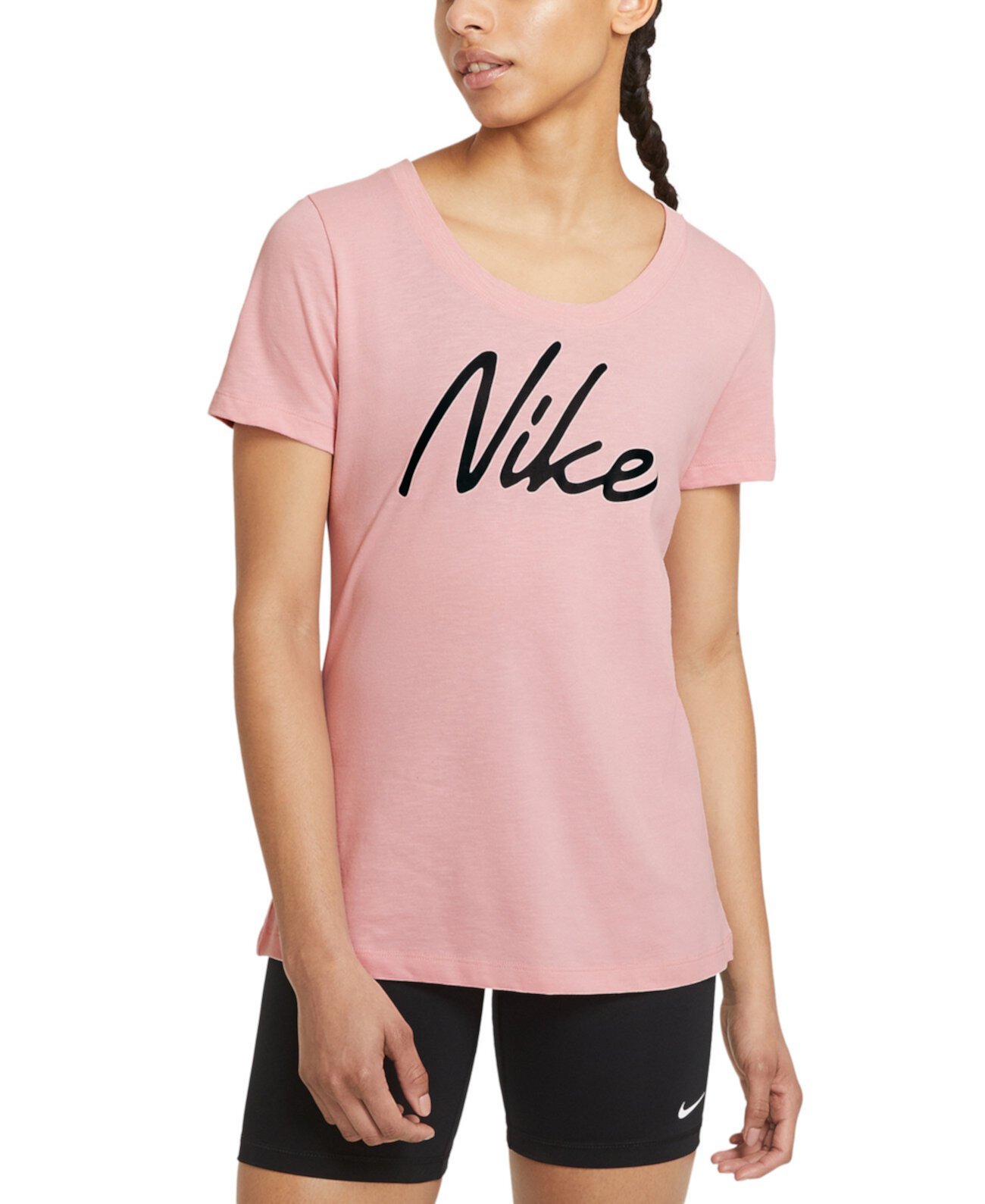 Женская футболка для тренинга Dri-FIT Script-Logo Nike