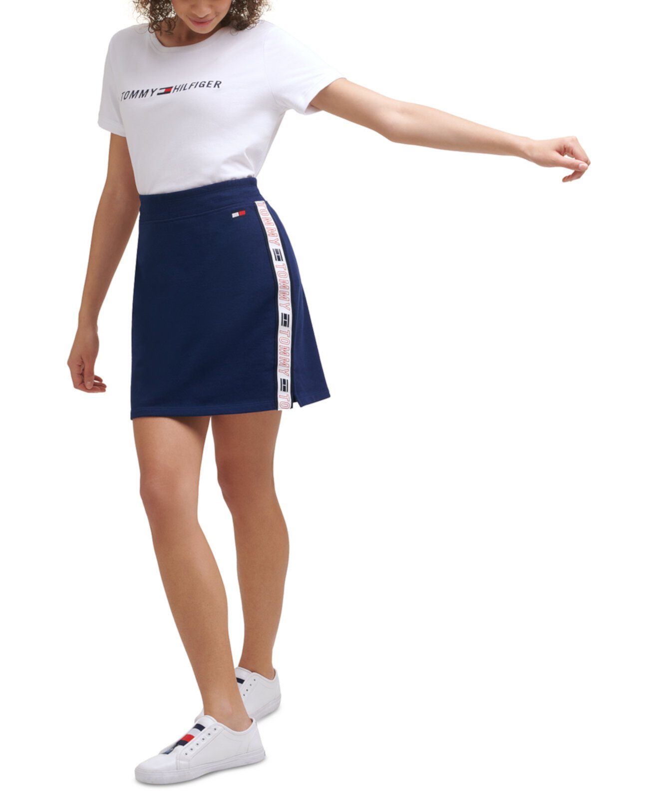 Мини-юбка с логотипом Tommy Hilfiger