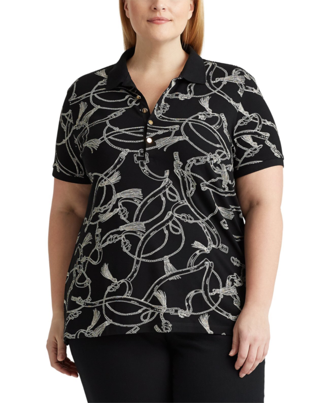 Рубашка поло большого размера, вдохновленная атлетом Ralph Lauren