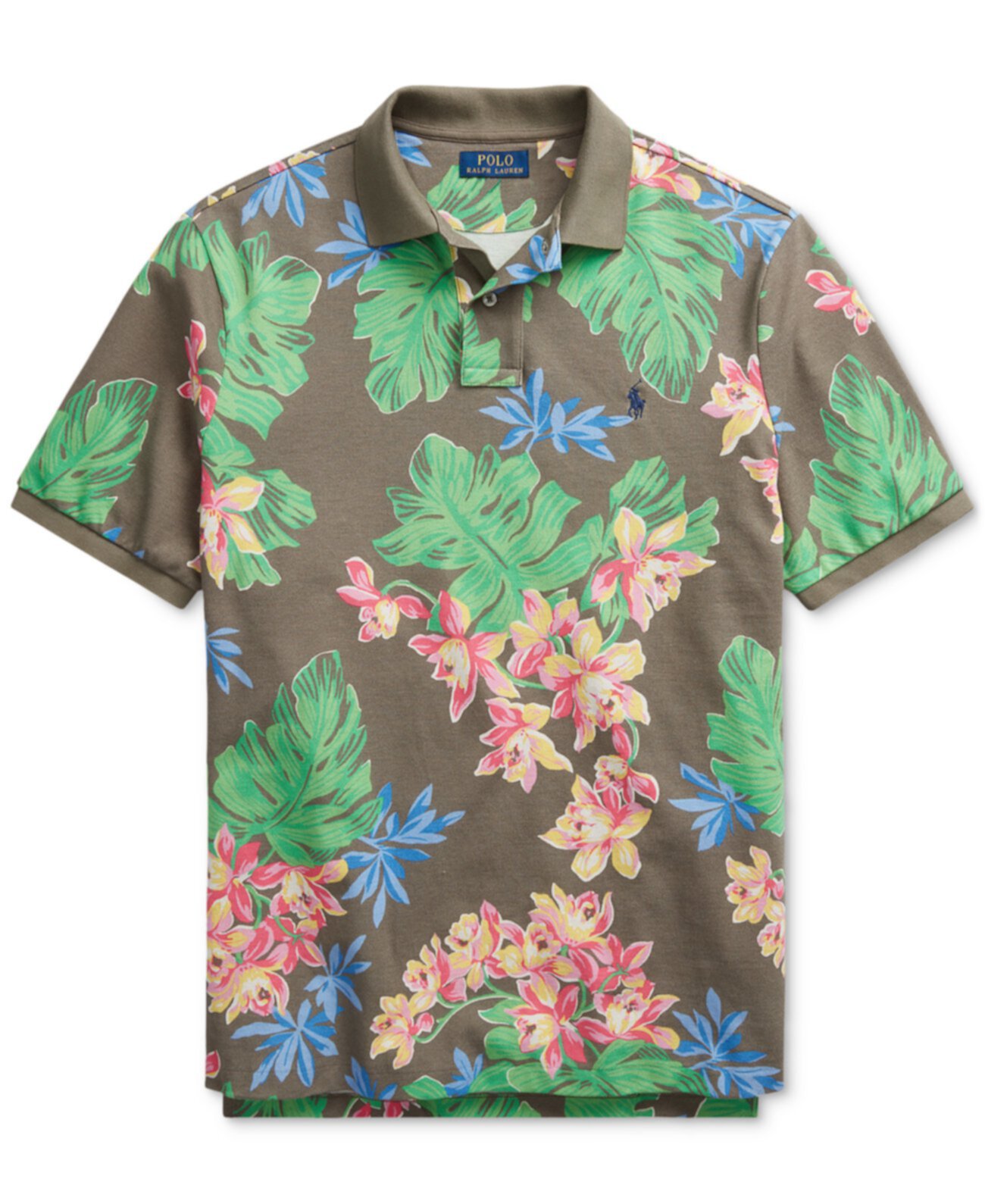 Мужская классическая рубашка поло с тропическим принтом Ralph Lauren