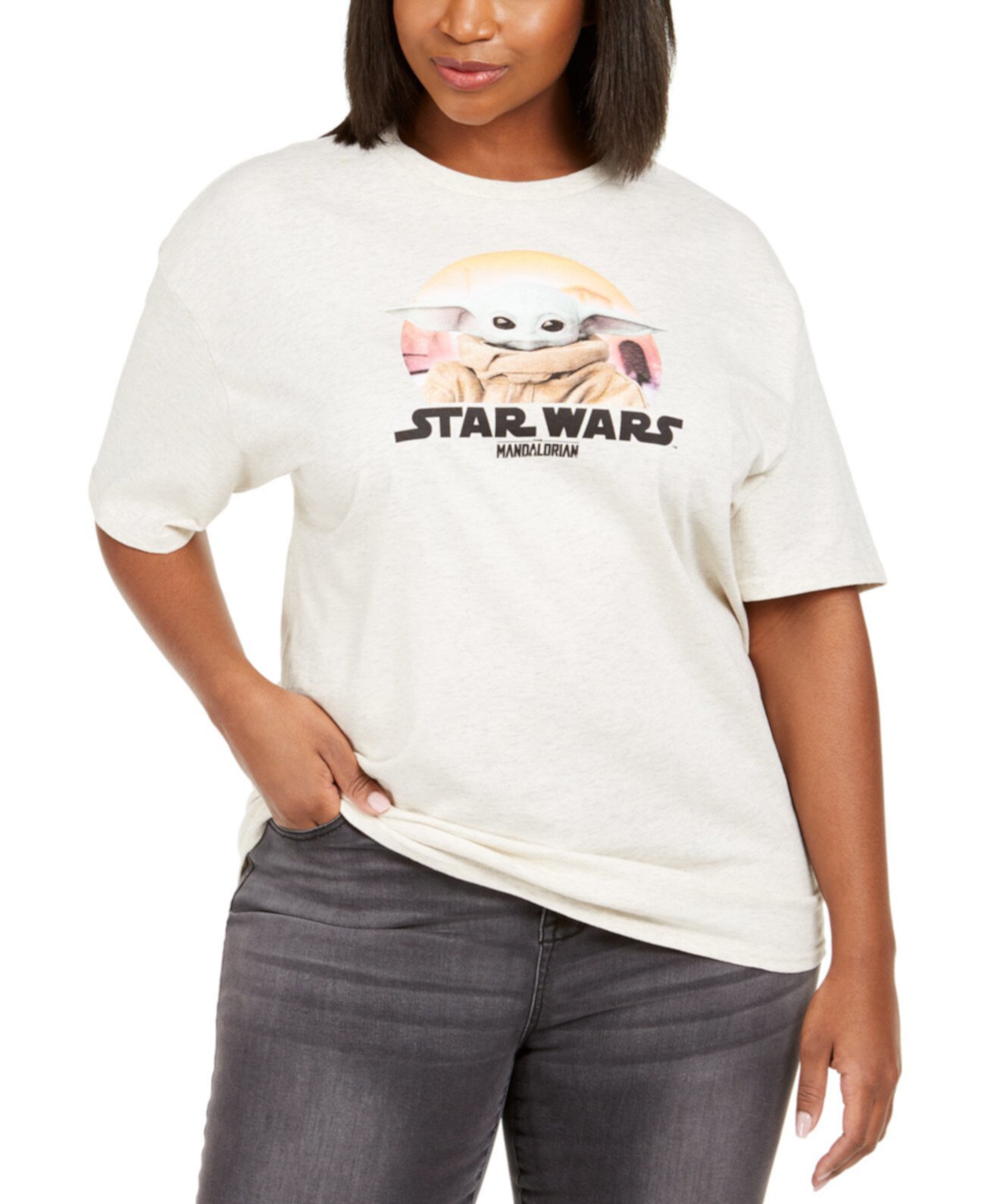 Модная футболка с надписью Baby Star Yoda Love Tribe