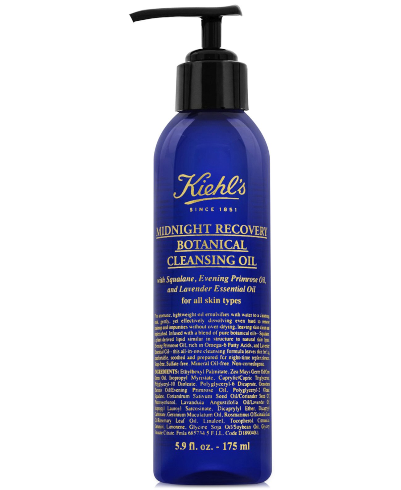 Очищающее масло Midnight Recovery с растительными маслами, 175 мл Kiehl's Since 1851