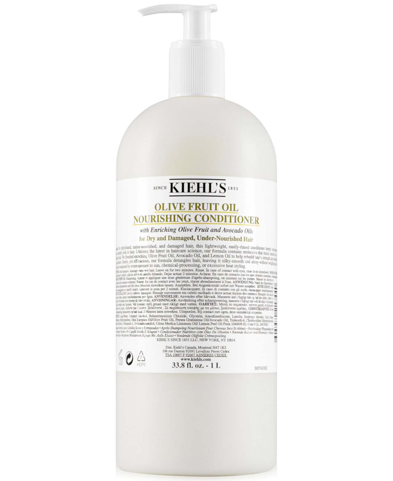 Питательный кондиционер с оливковым маслом, 33,8 жидких ложки унция Kiehl's Since 1851