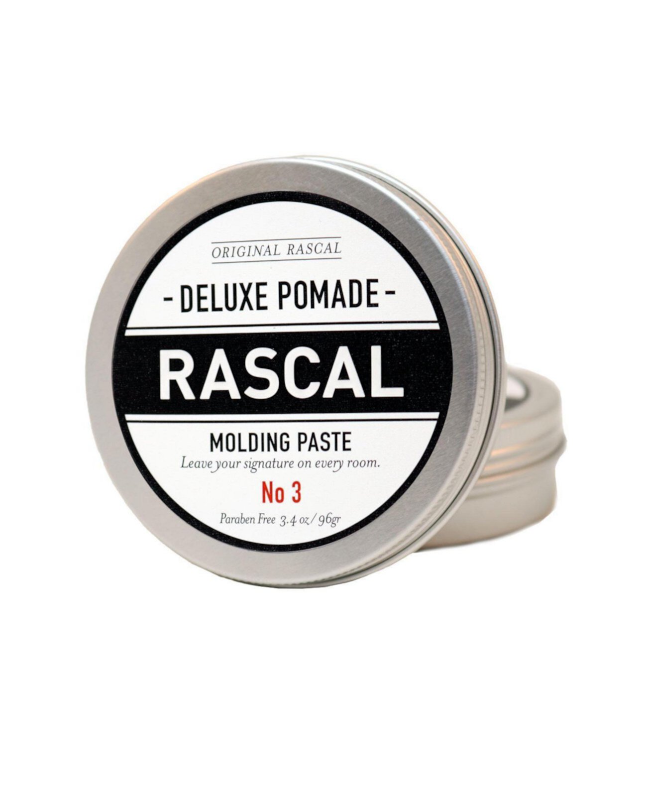 Deluxe Pomade 3, Литьевая паста с натуральным эффектом удержания, 3,4 унции Rascal
