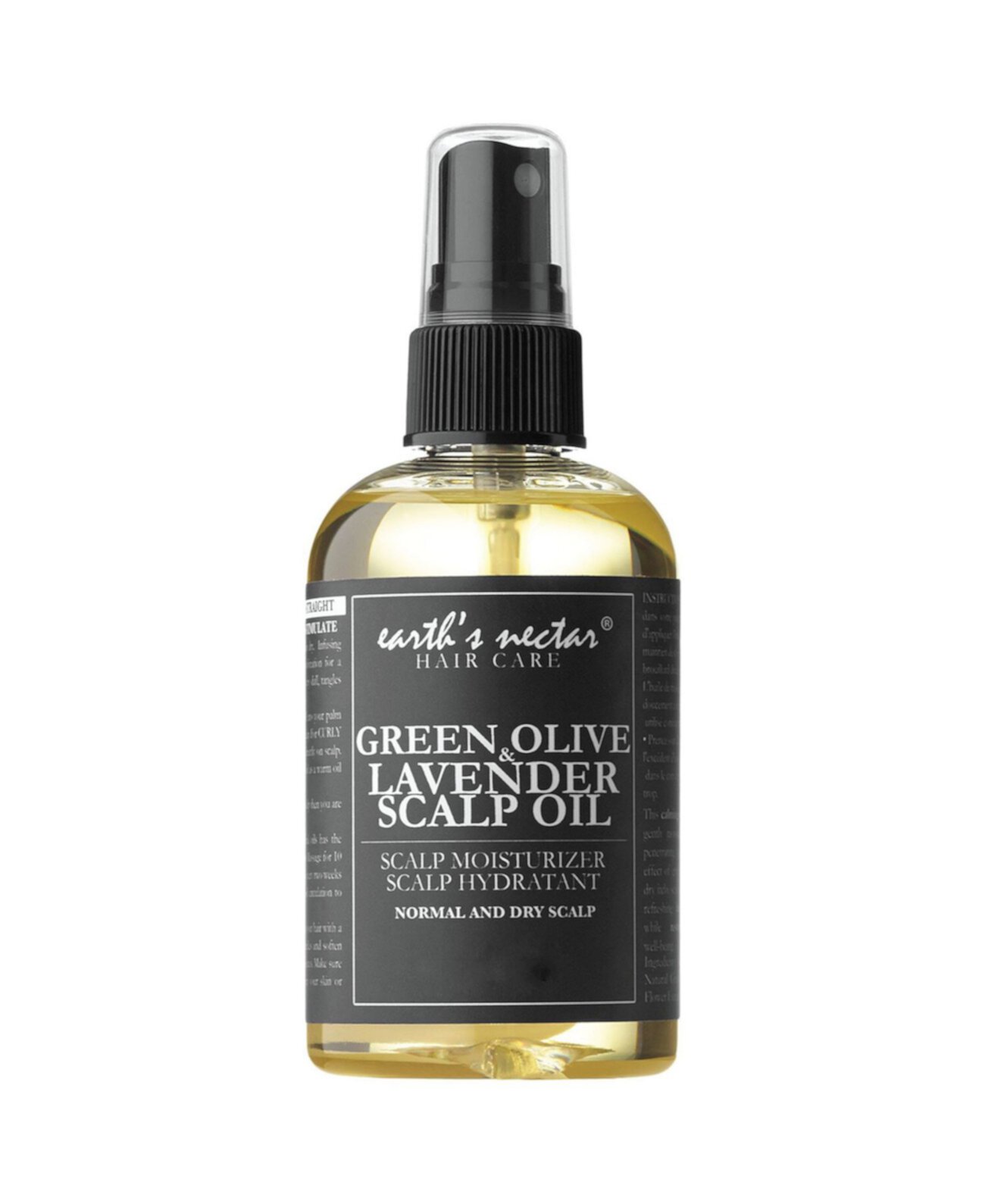 Зеленое оливковое и лавандовое масло для кожи головы, 2 унции Earth's Nectar