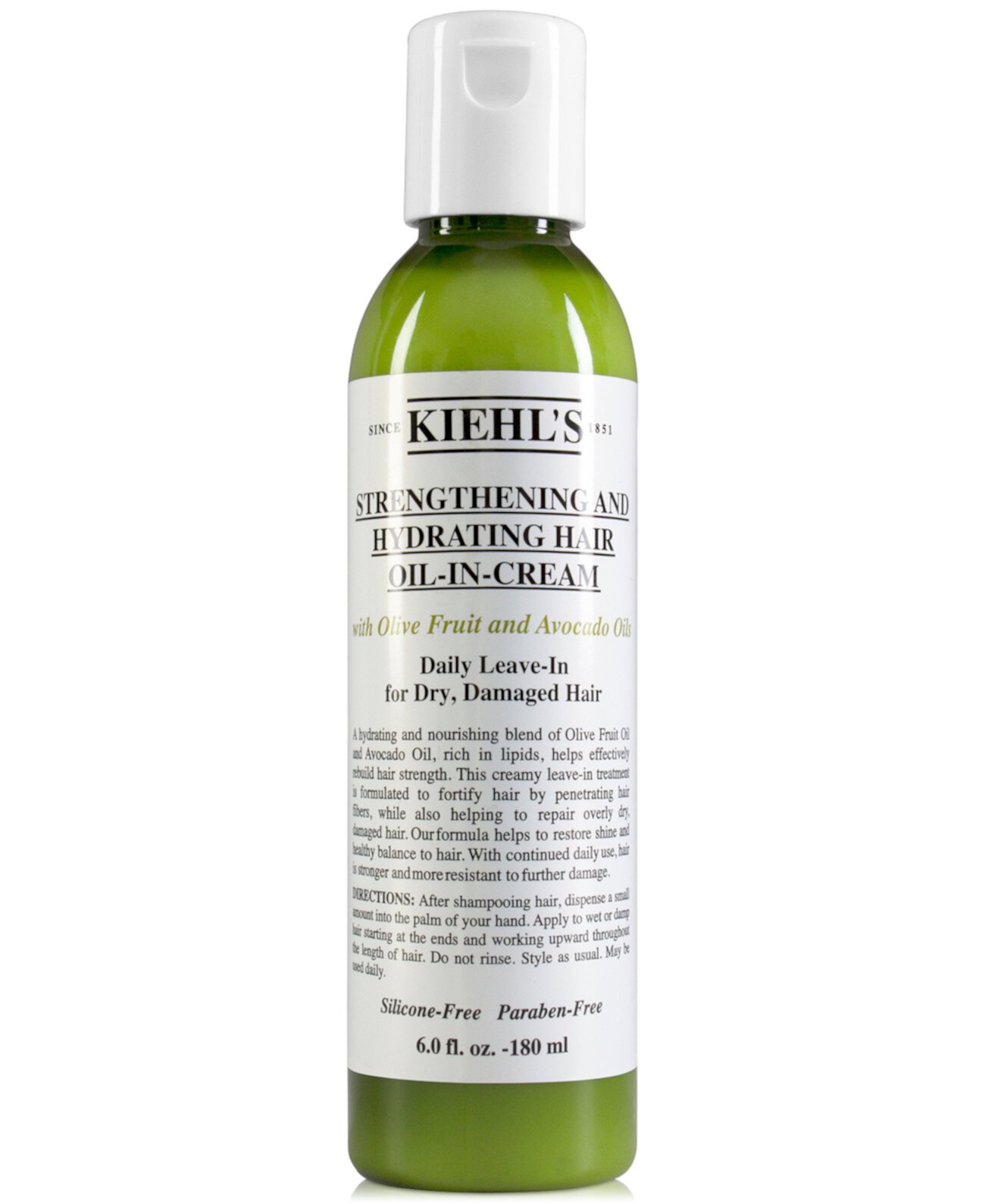 Укрепляющее и увлажняющее масло-крем для волос, 6 унций. Kiehl's Since 1851