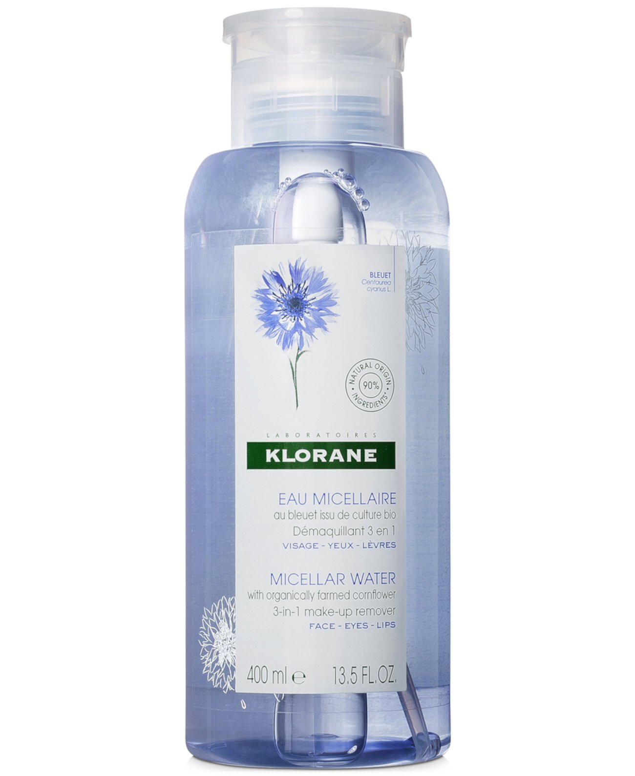 Micellar Water с органически выращенным васильком, 13.5 унций Klorane