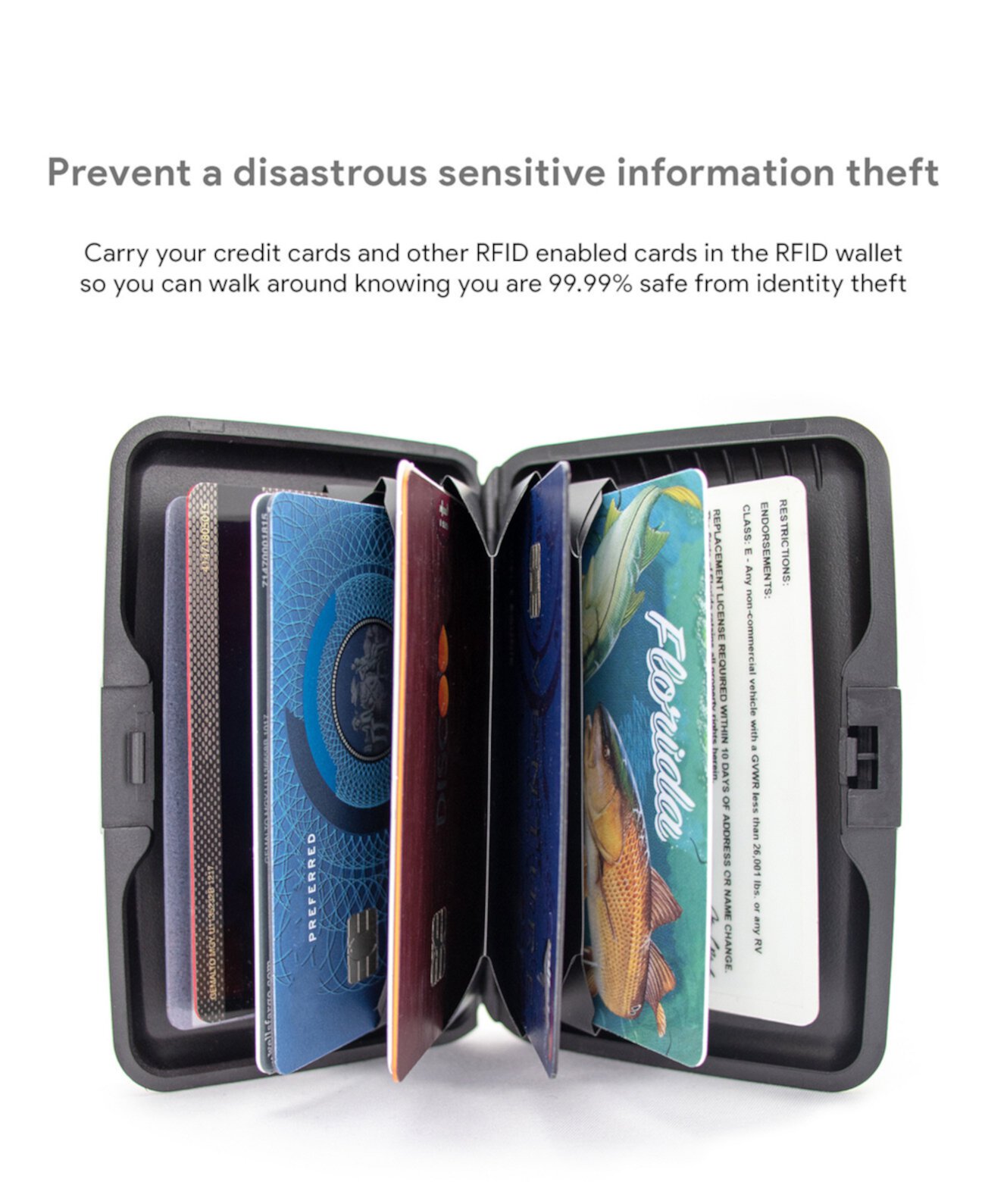 Металлический кошелек для кредитных карт с RFID Miami CarryOn