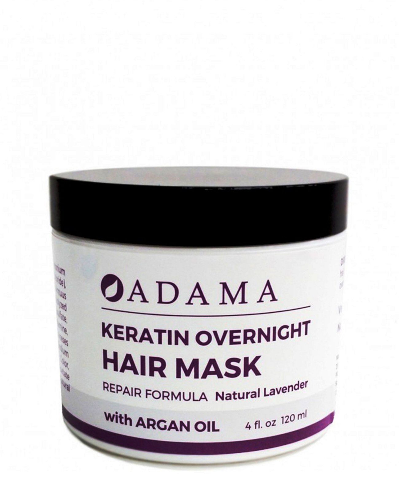 Кератиновая маска для волос Adama Minerals, лаванда с аргановым маслом Zion Health