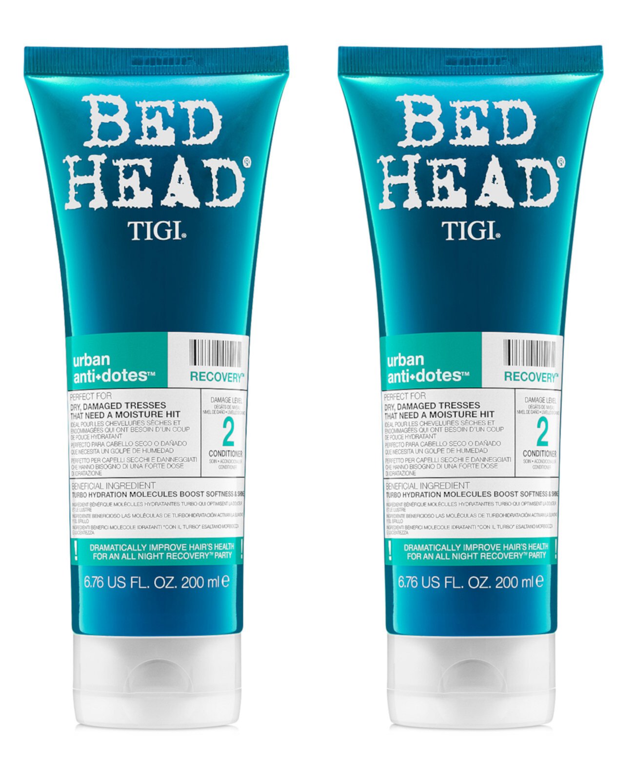 Bed Head Urban Antidotes Recovery Conditioner Duo (Two Items), 6,76 унций, от PUREBEAUTY Salon & Spa TIGI