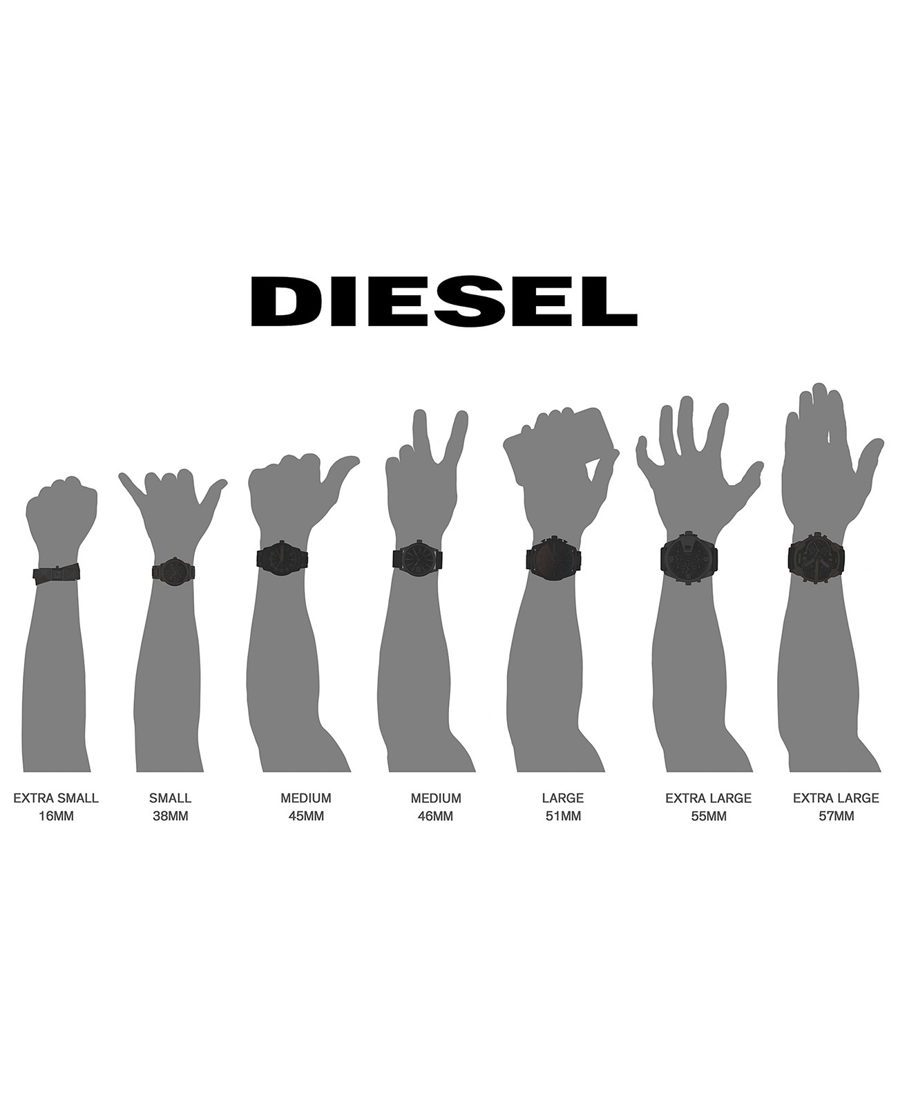 Мужские часы-хронограф Mega Chief из нержавеющей стали Diesel