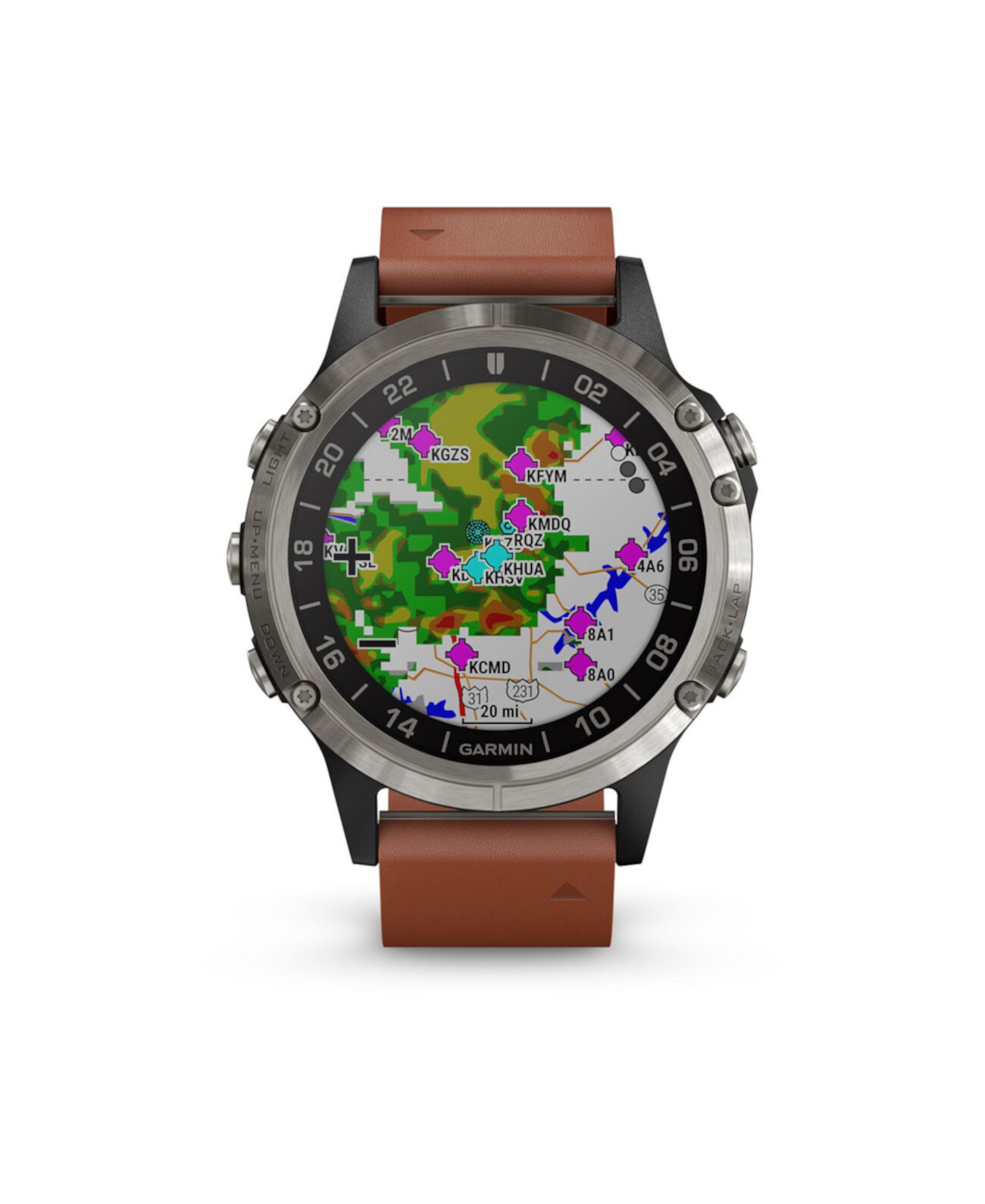 Наручные часы-авиатор D2 Delta Premium GPS коричневого цвета Garmin