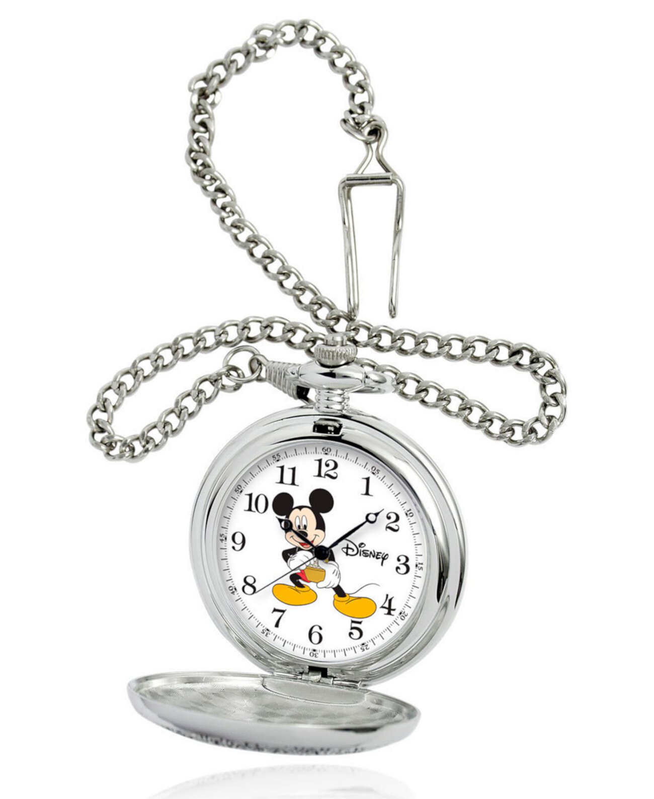 Смарт часы ewatchfactory Disney Mickey Mouse Мужские серебряные аналоговые карманные часы Ewatchfactory