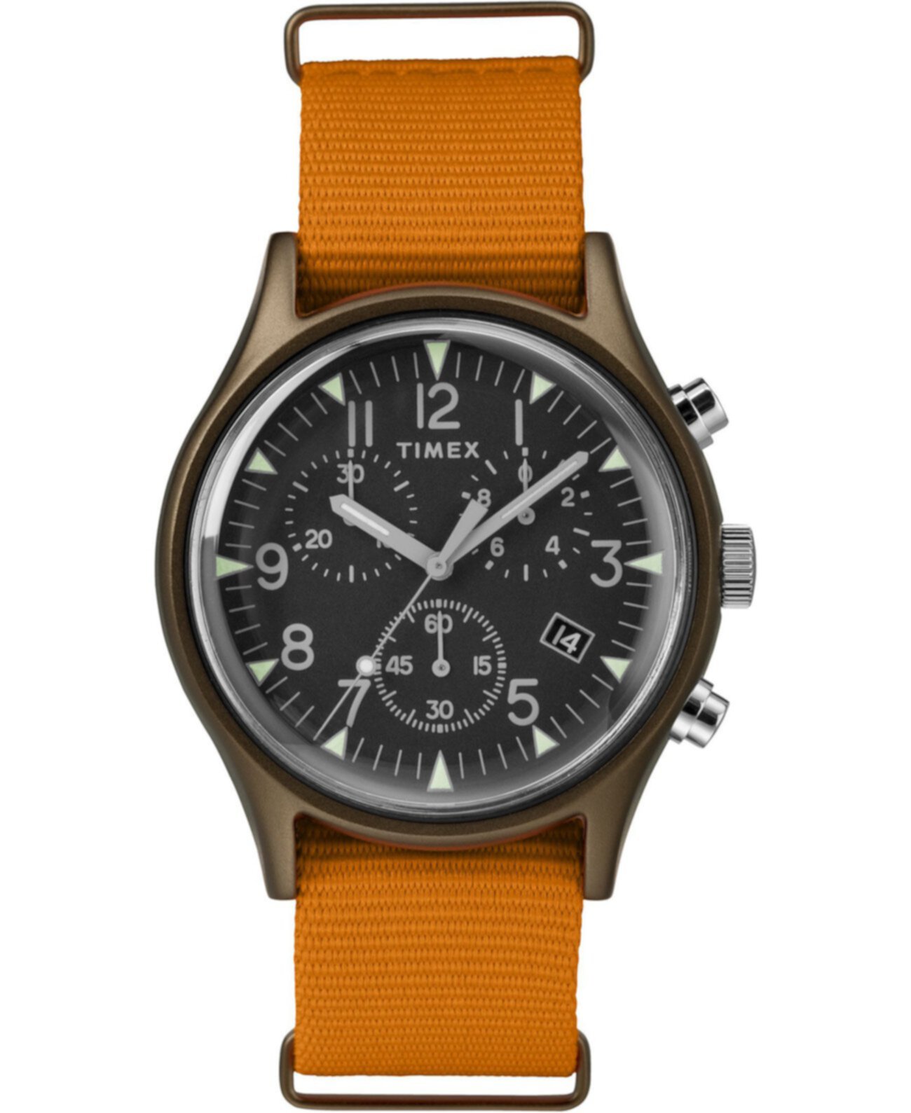 Часы Timex Mk1 с алюминиевым хронографом и ремешком из ткани 40 мм Timex