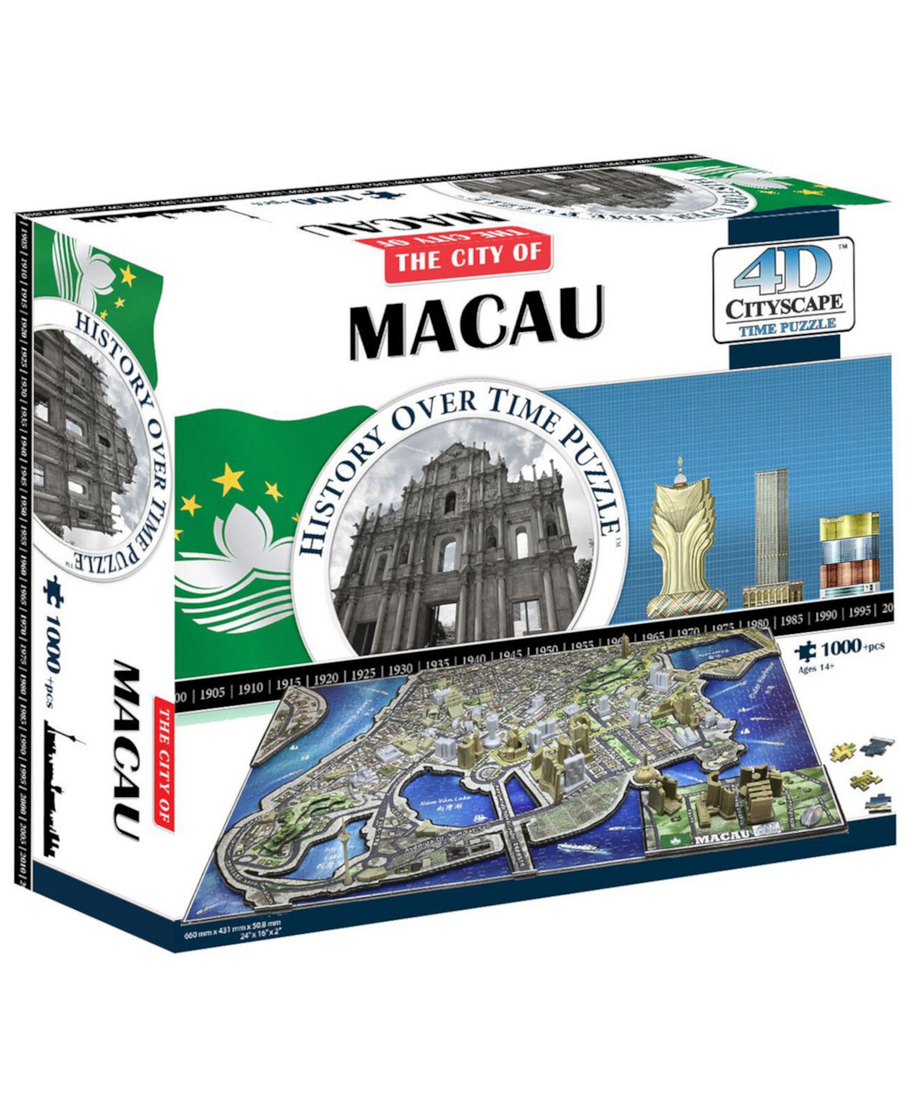 4D Cityscape Time Puzzle - Макао, Китай - 1000 штук 4D Cityscape