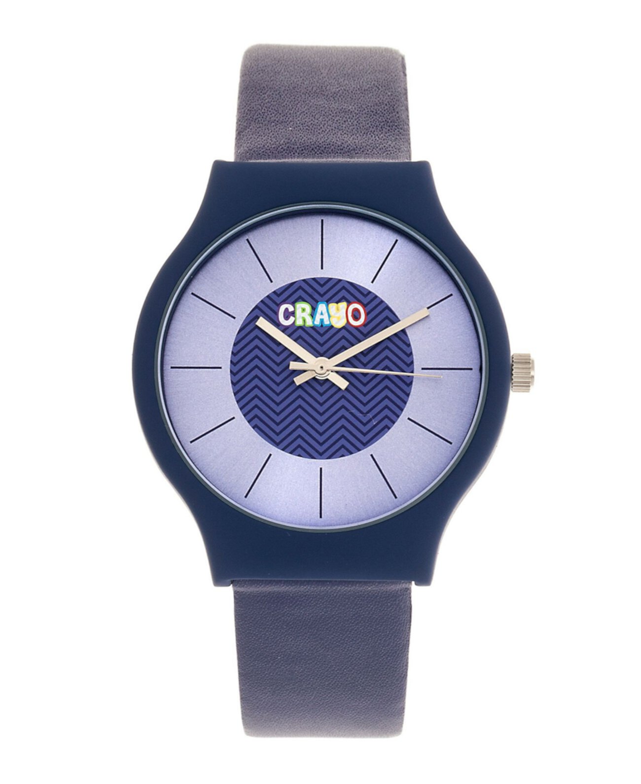 Мужские часы Trinity Blue с ремешком из искусственной кожи 36 мм Crayo