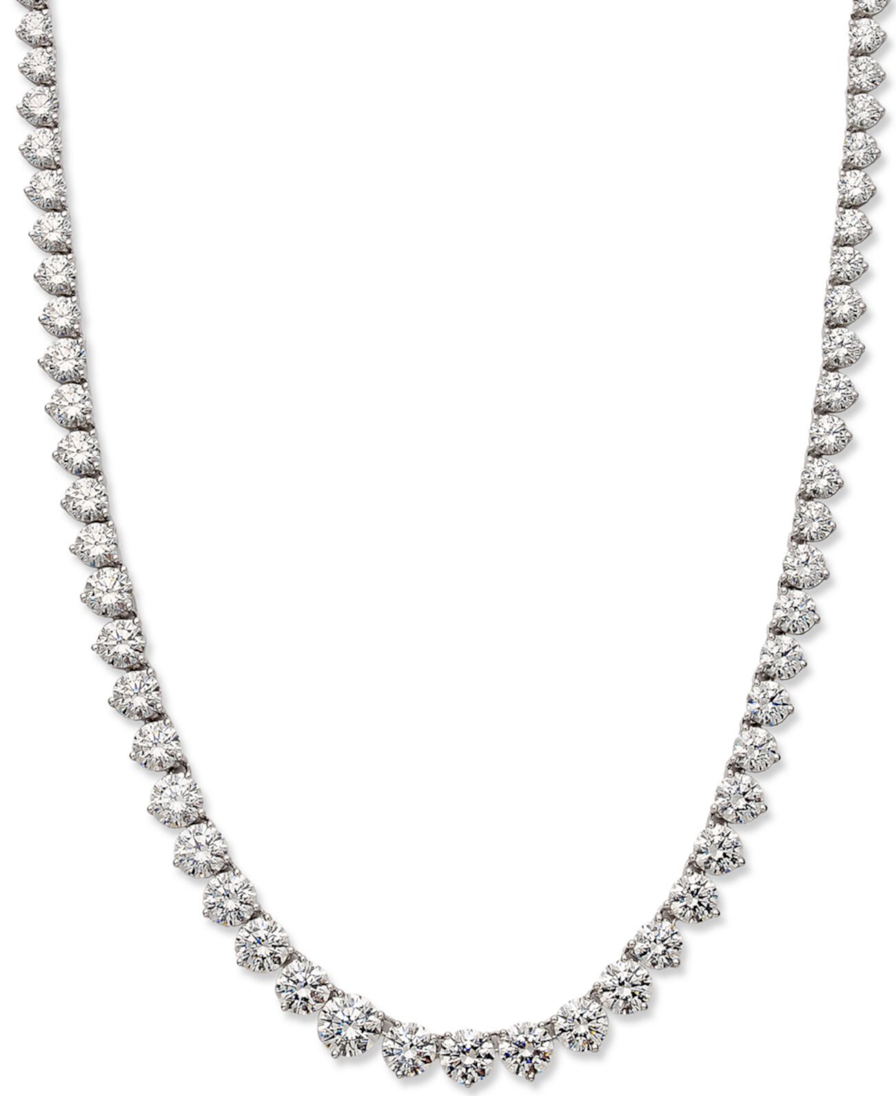 Ожерелье из стерлингового серебра, ожерелье с кубическим цирконием (53 карата) Arabella