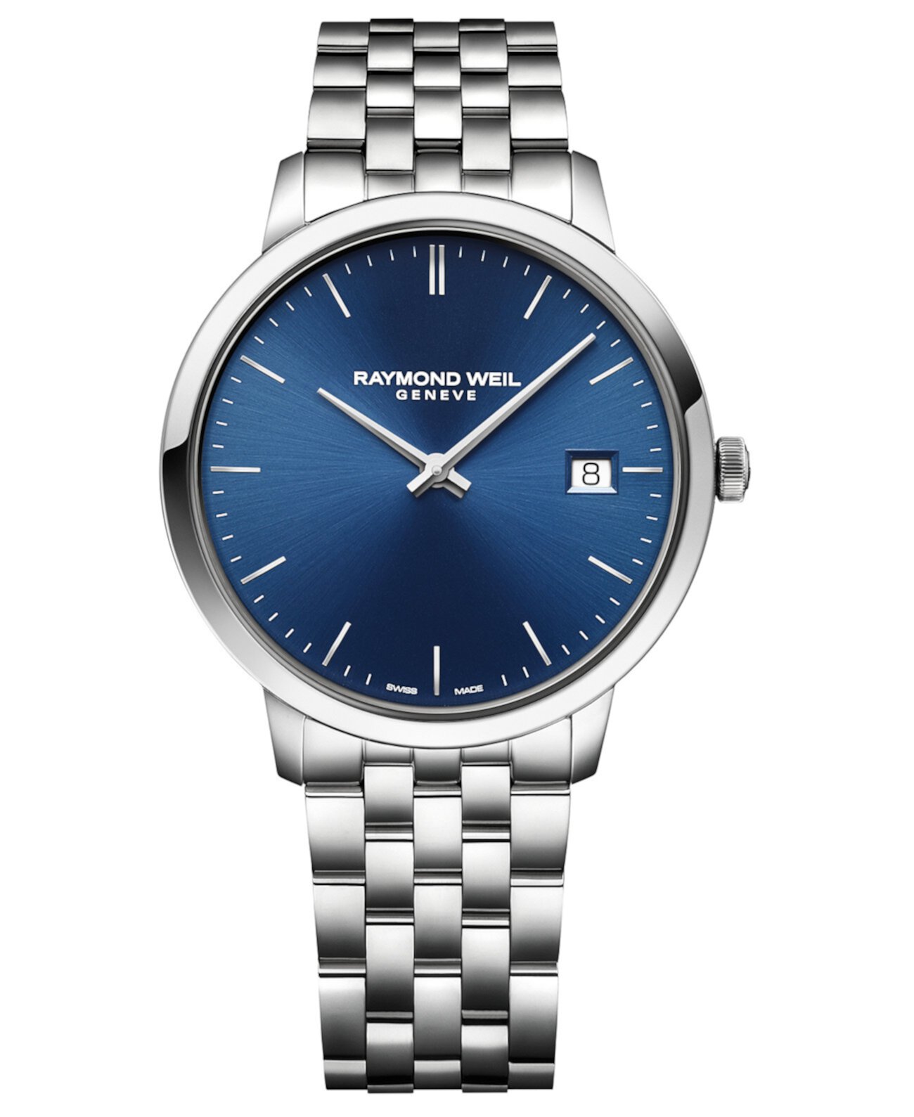 Мужские часы Swiss Toccata с браслетом из нержавеющей стали, 42 мм Raymond Weil