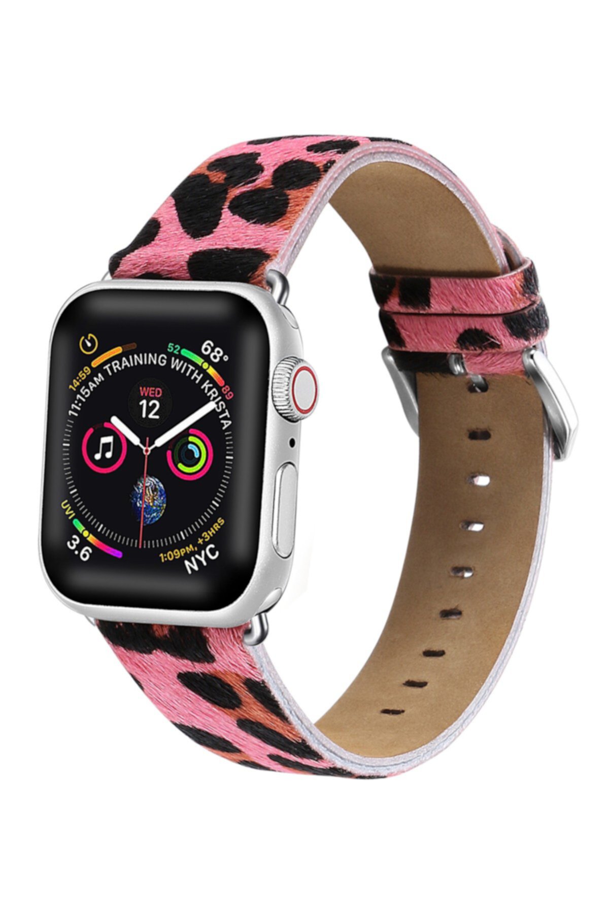 Розовый Гепард Теленок Волос 38мм Apple Watch 1/2/3/4 Band POSH TECH