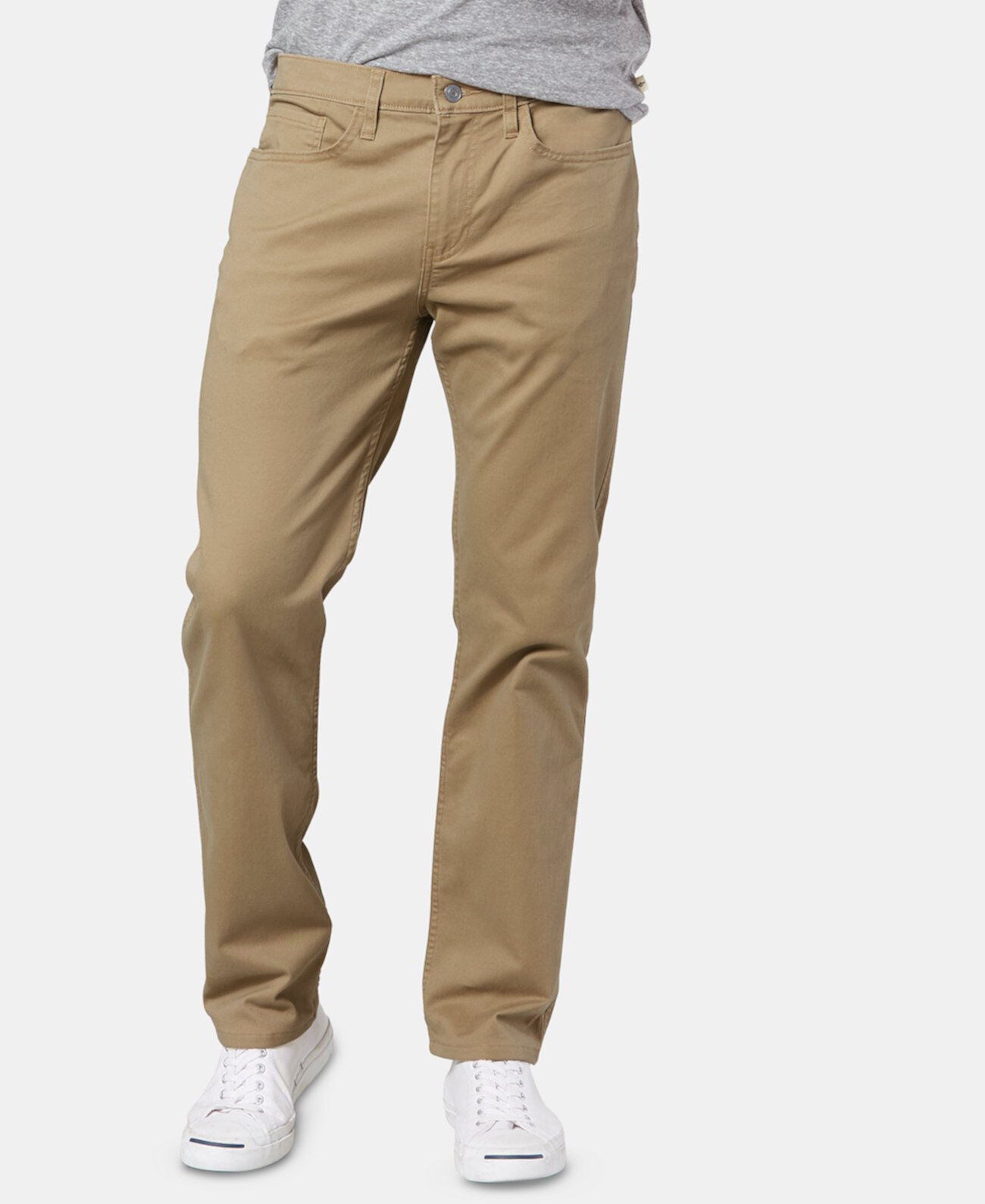 Мужские джинсовые прямые брюки с цветочным принтом All Seasons Tech цвета хаки Dockers