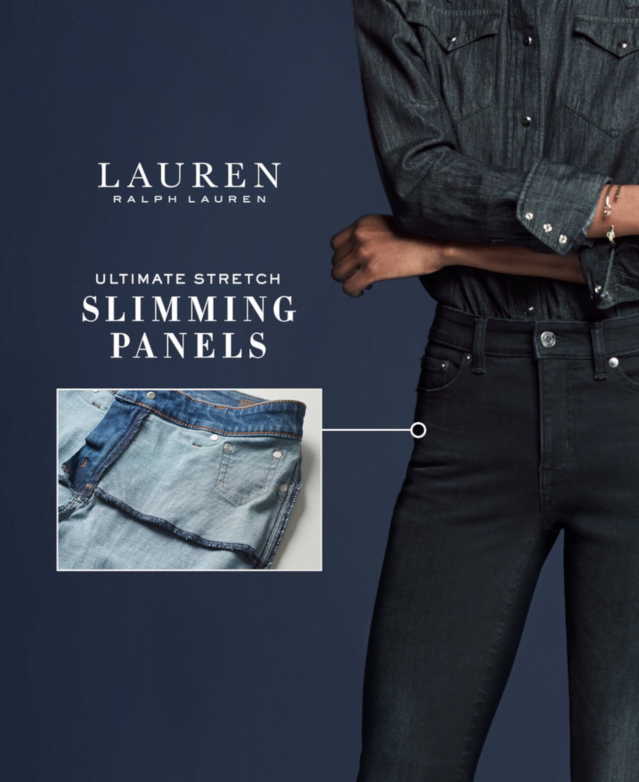 Прямые джинсы Premier Ultimate для похудения Ralph Lauren