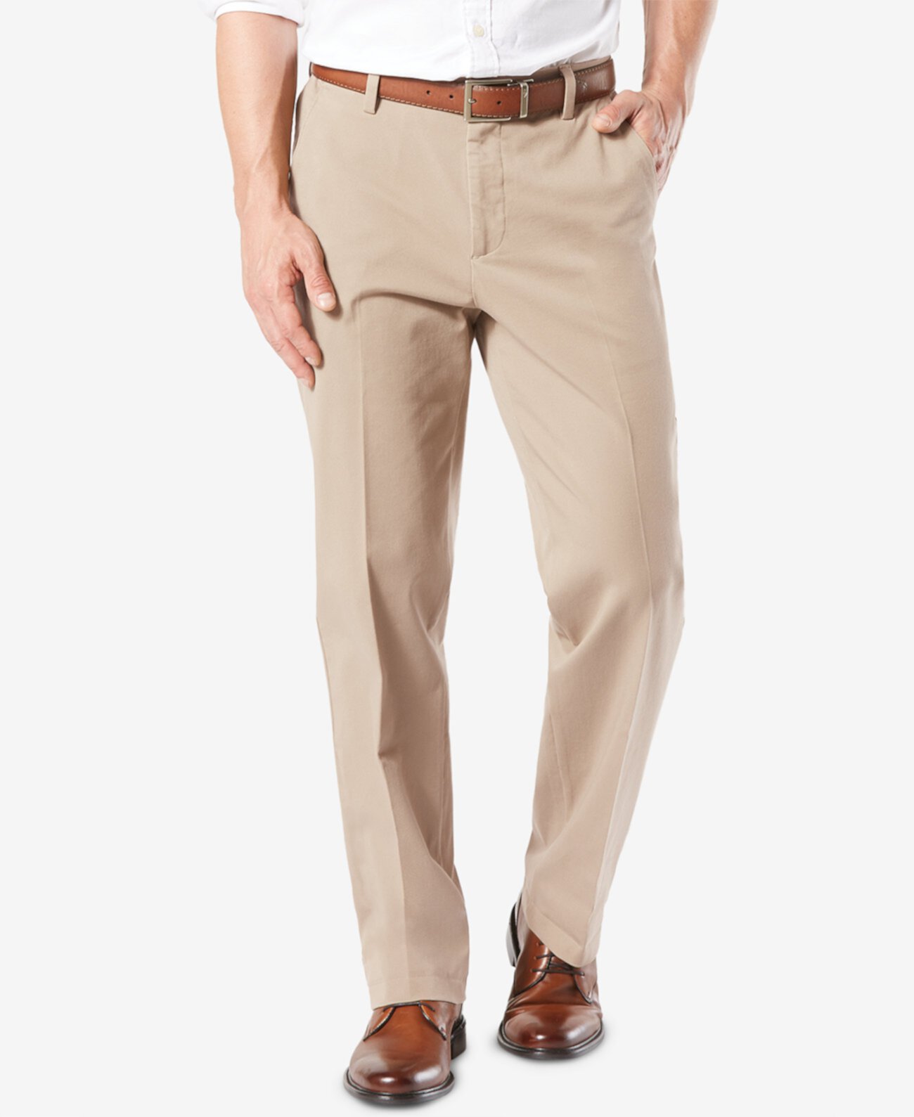 Мужские эластичные брюки цвета хаки Workday Smart 360 Flex Classic Fit Dockers