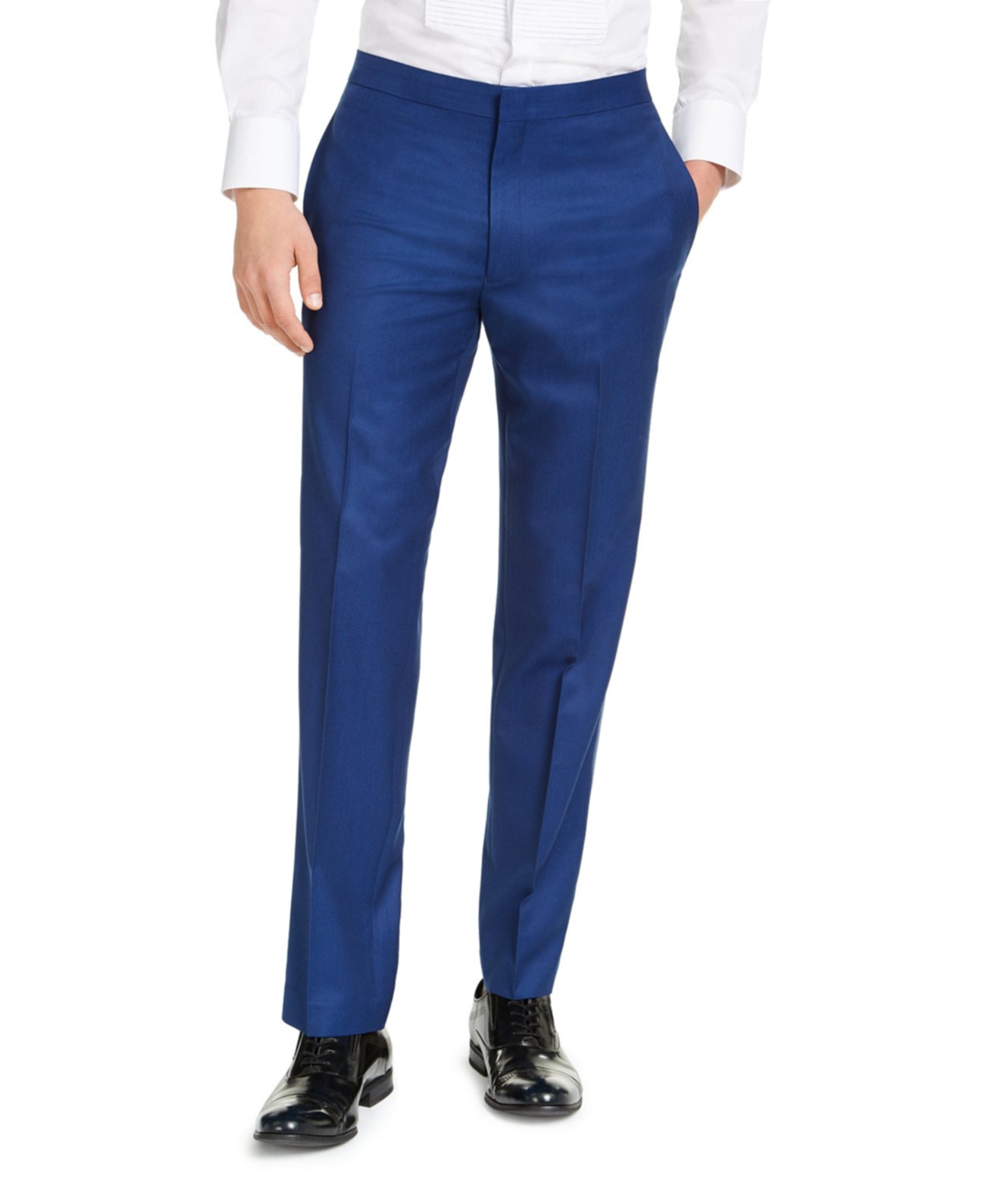 Мужские облегающие синие брюки-смокинг, созданные для Macy's Alfani