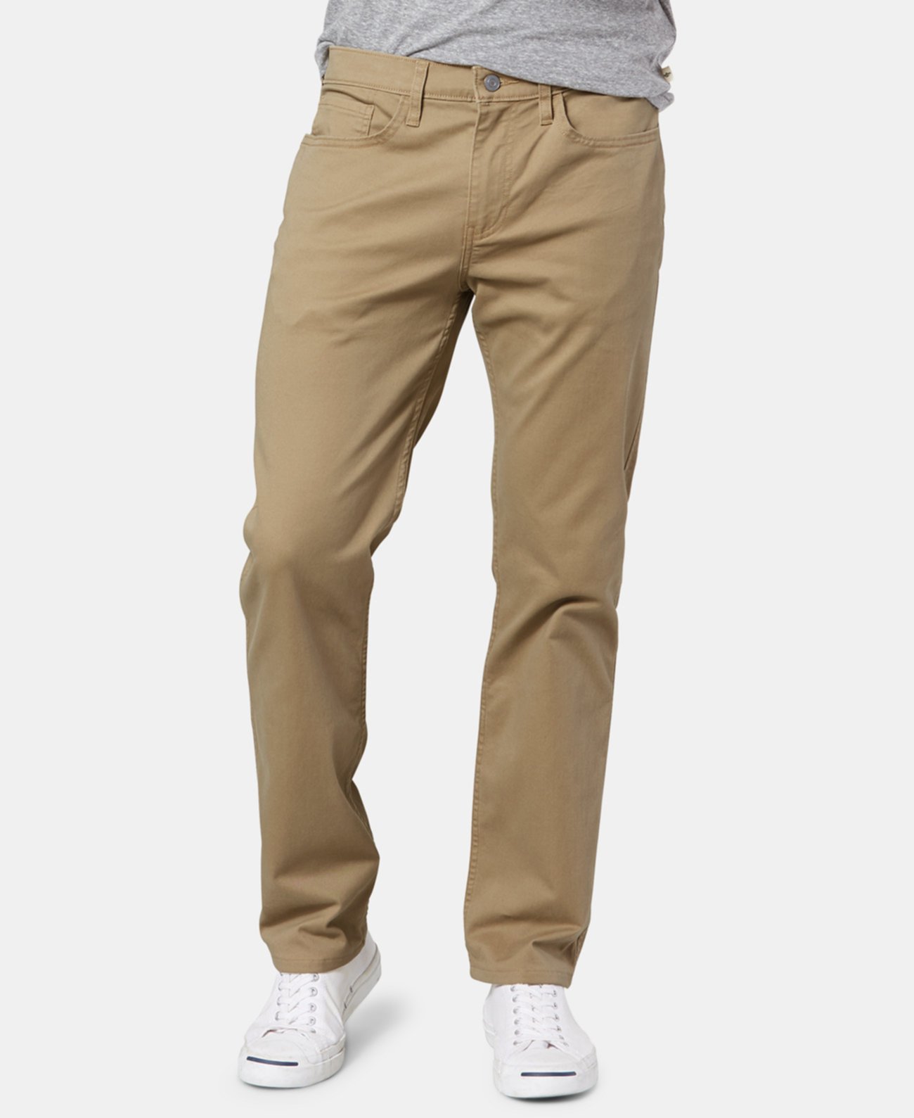Мужские большие и высокие джинсовые классические брюки All Seasons Tech цвета хаки Dockers