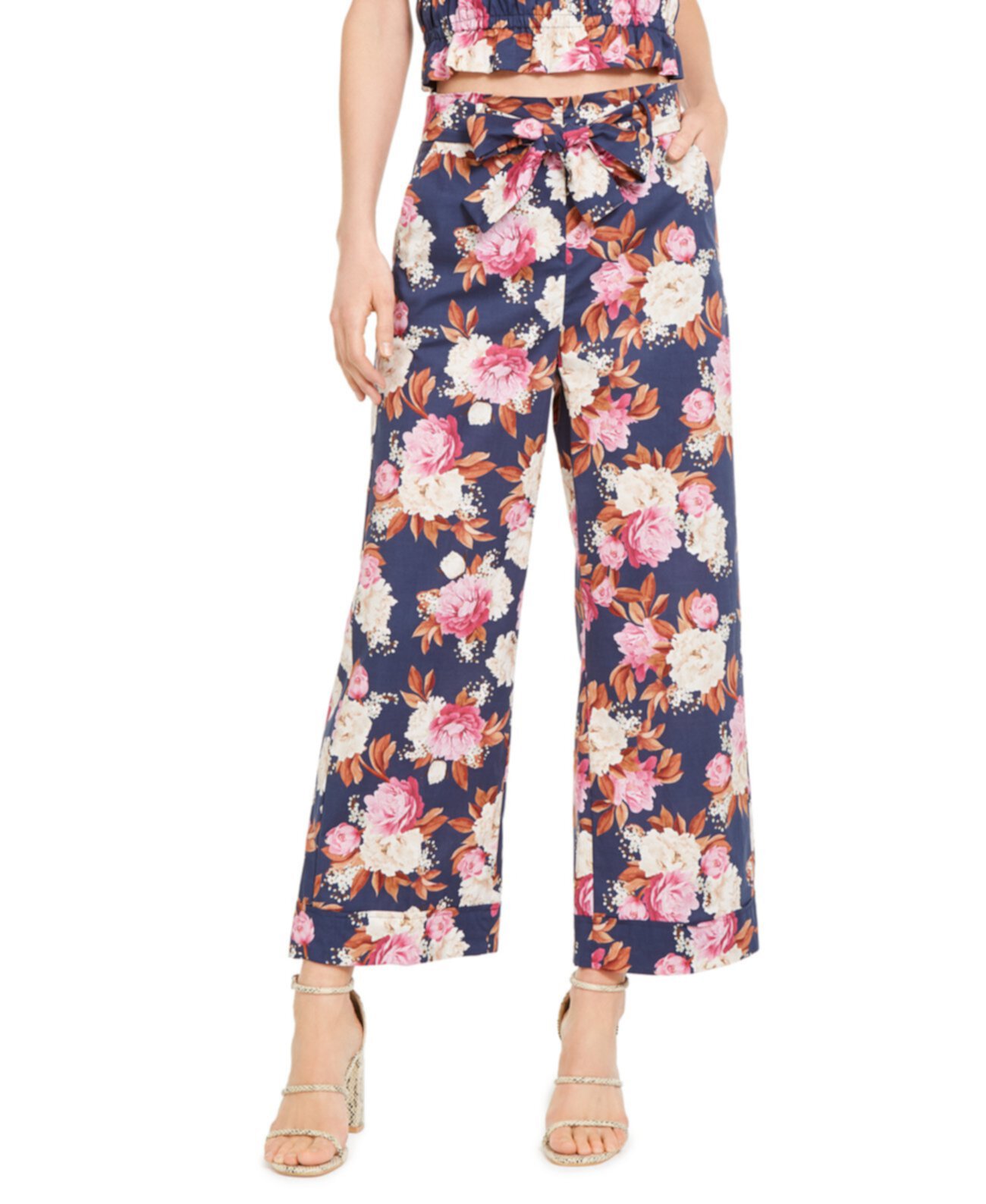 Широкие брюки с цветочным принтом Marella