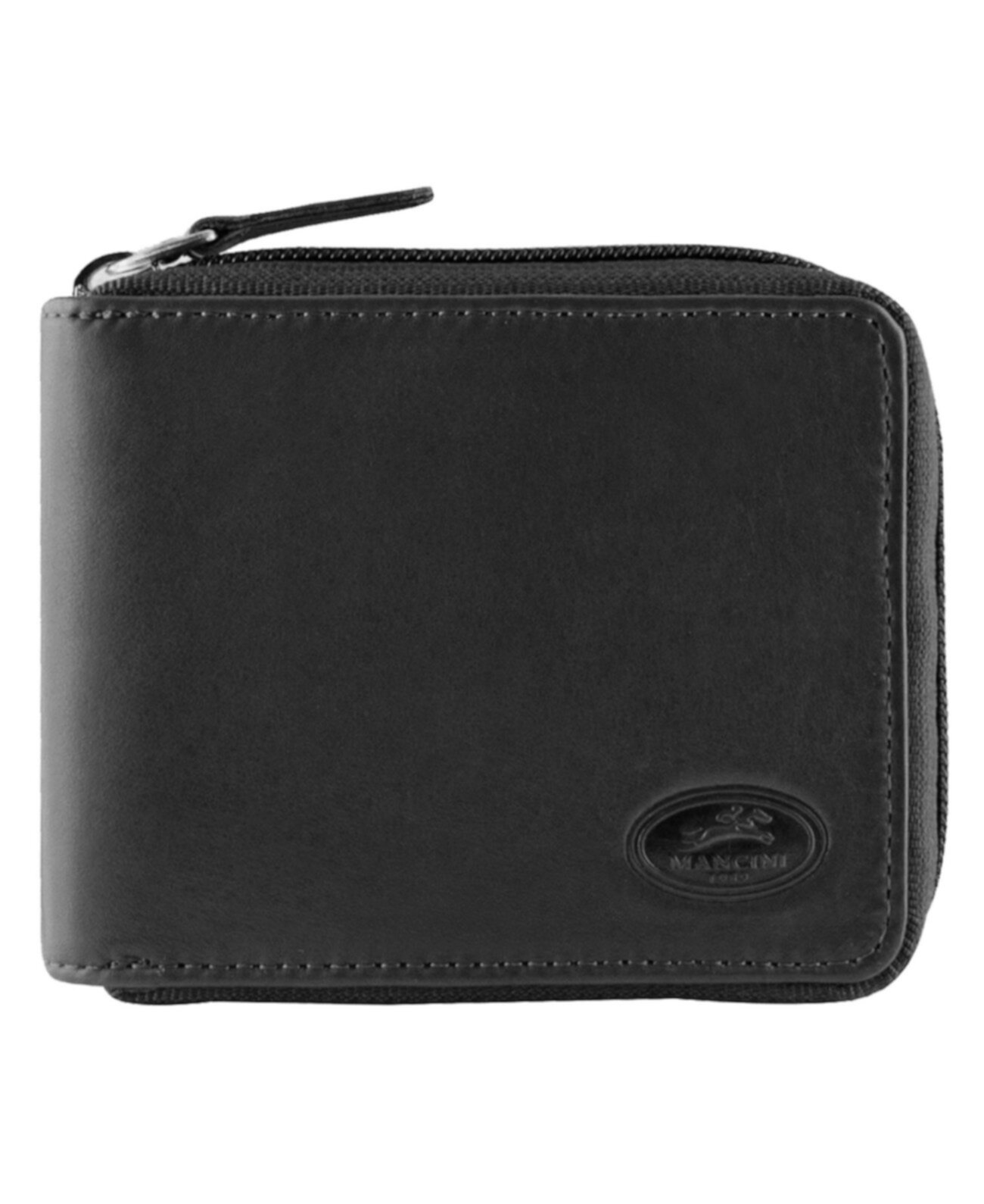 Manchester Collection Мужской безопасный RFID кошелек на молнии с карманом для монет Mancini