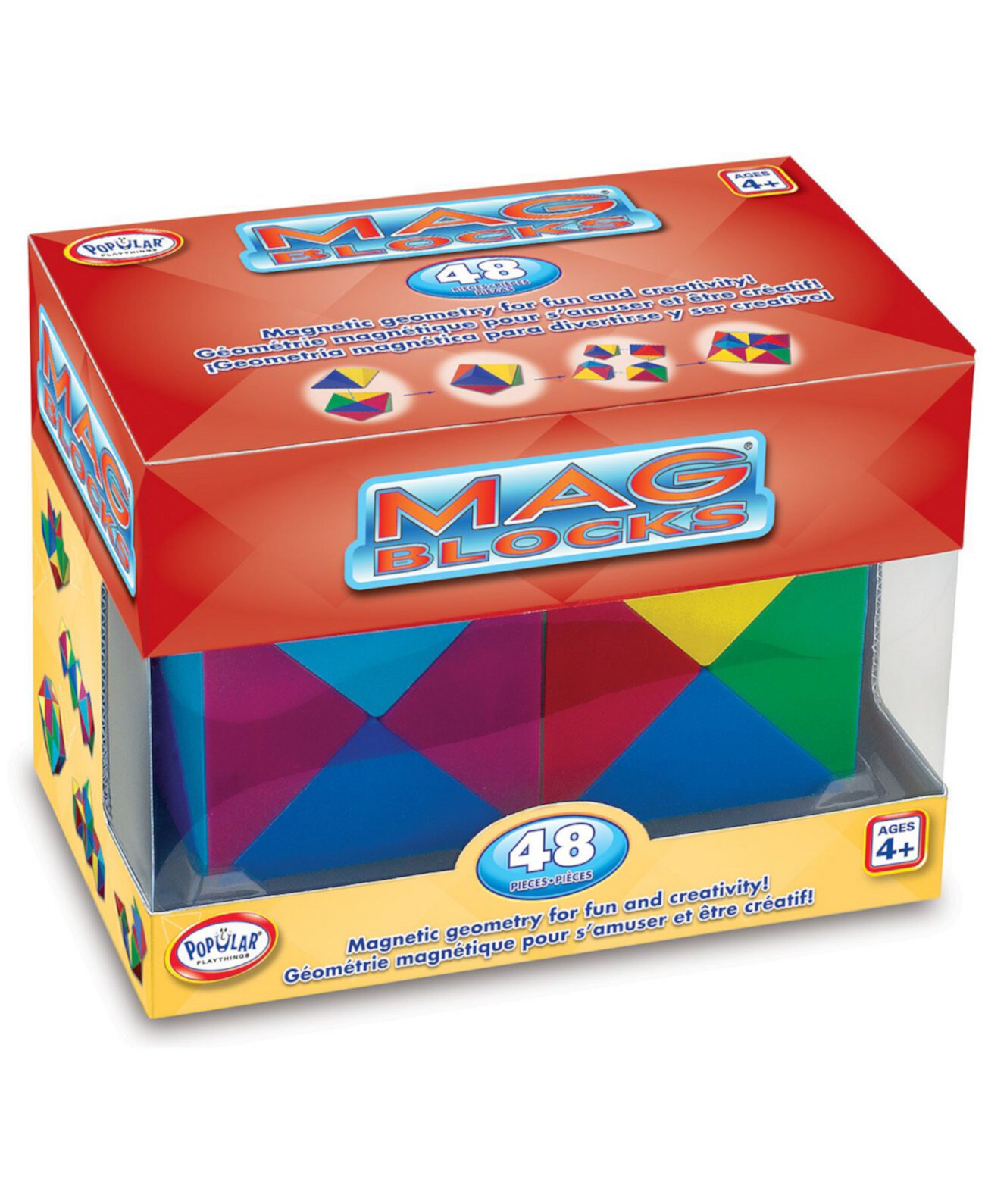 Набор из 48 предметов Mag Blocks Popular Playthings