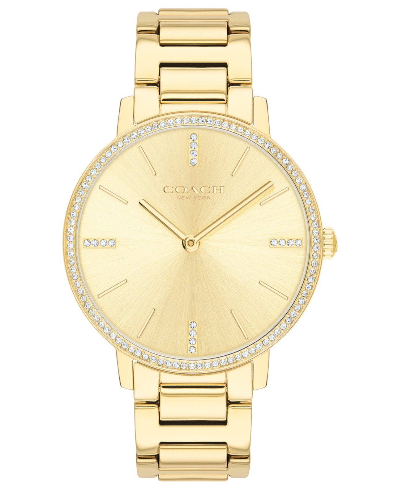 Женские золотые часы Audrey с браслетом из нержавеющей стали, 35 мм COACH