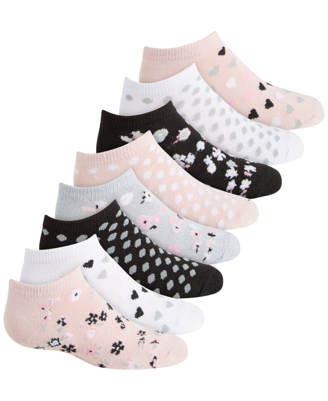 Носки с цветочным принтом для малышей, маленьких и больших девочек, 8 шт. Planet Sox