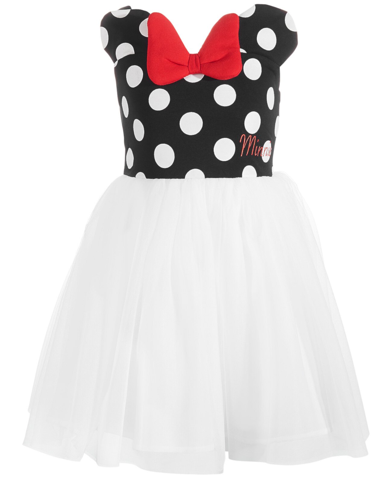 Платье Little Girls Minnie Mouse в горошек и сетку Disney