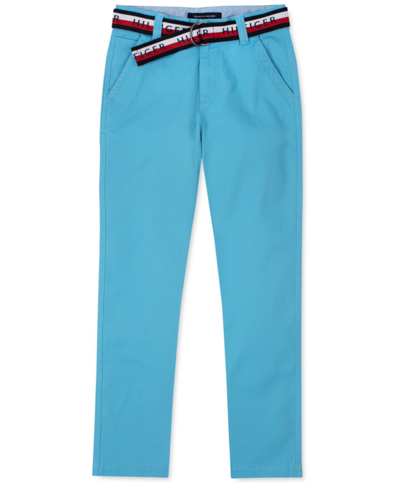 Детские брюки David Stretch Blue с поясом с логотипом D-Ring Tommy Hilfiger